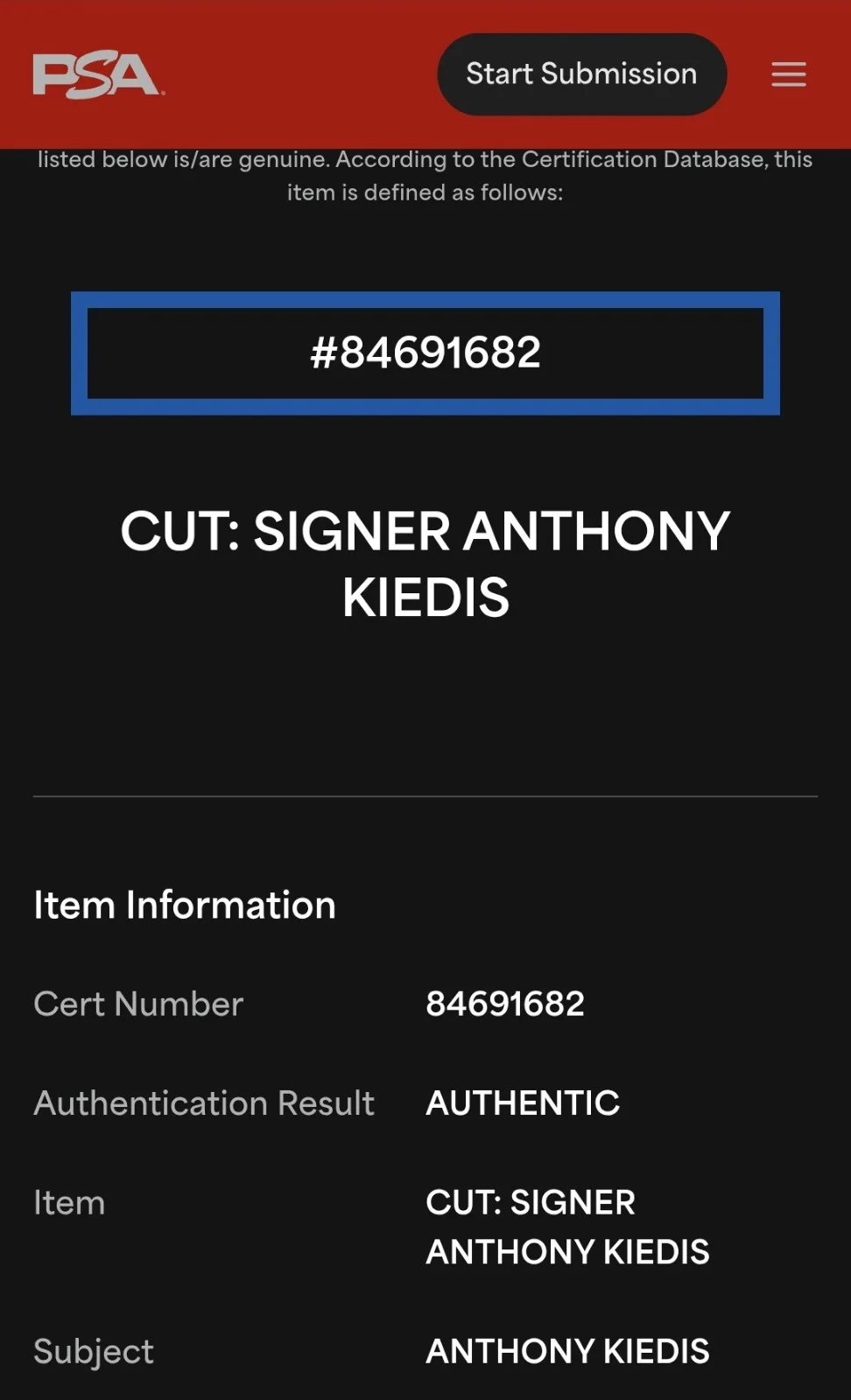 🔥 PSA Anthony Kiedis AUTOGRAPH Red Hot Chili Peppers Signed Album Cut DVD Auto, image 3