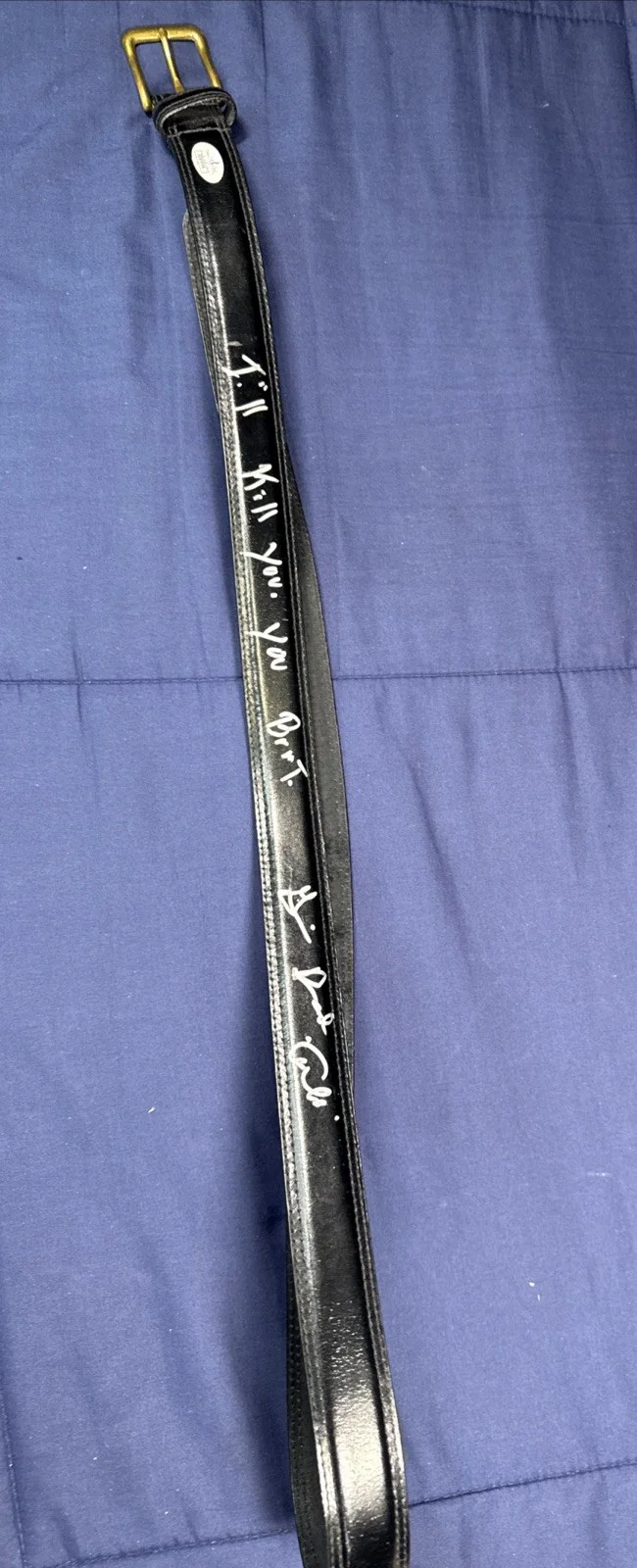 Gianni Russo — Gianni Russo The Godfather Signed Black Belt AUTO JSA Sticker, изображение 3