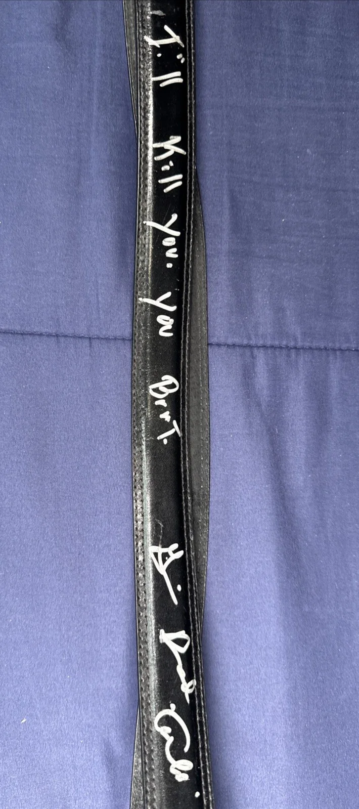 Gianni Russo — Gianni Russo The Godfather Signed Black Belt AUTO JSA Sticker, изображение 4