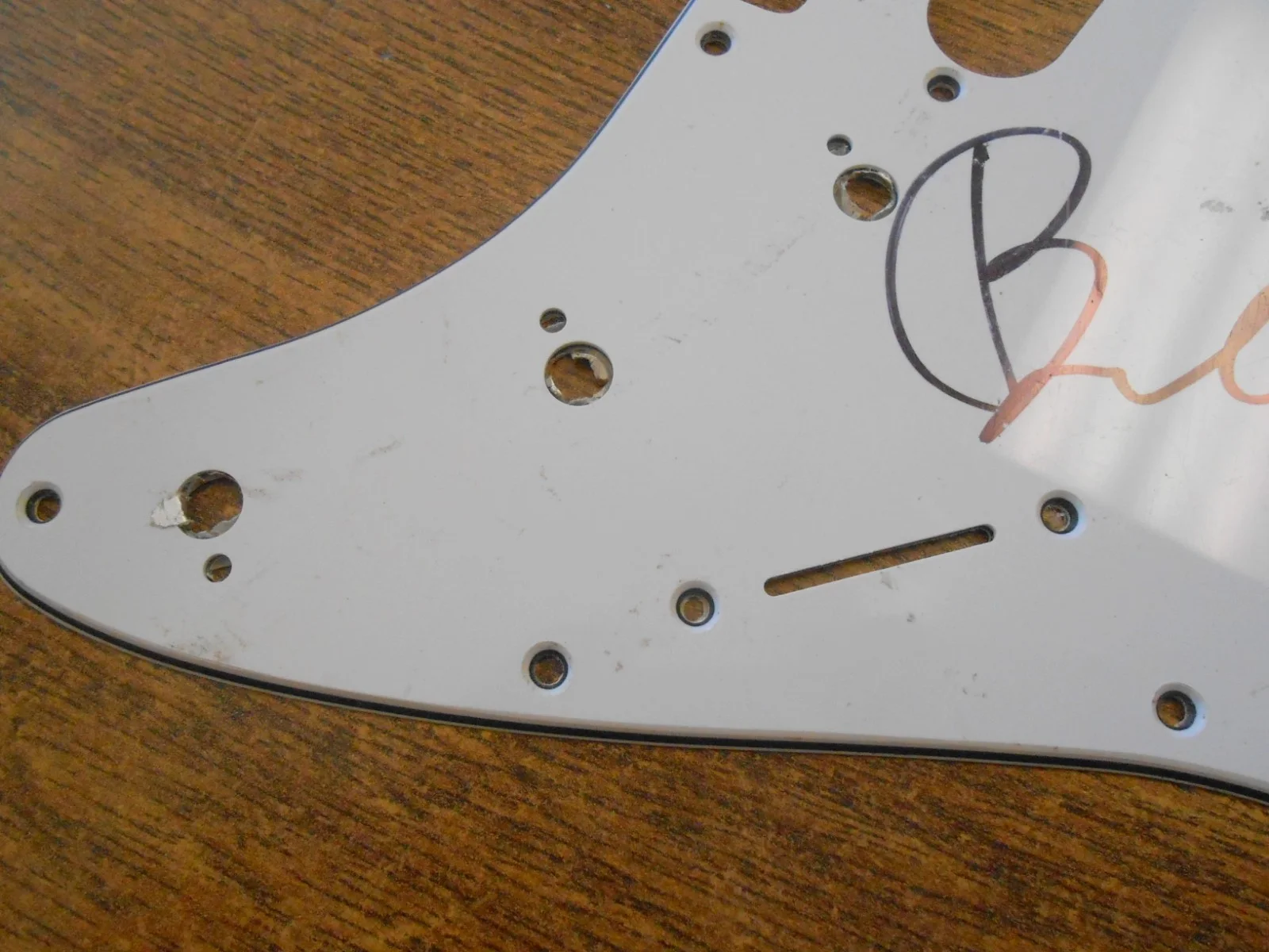 Signed Autographed Guitar Plate Cover Heavy Metal Hard Rock Music. Bill CH, изображение 3