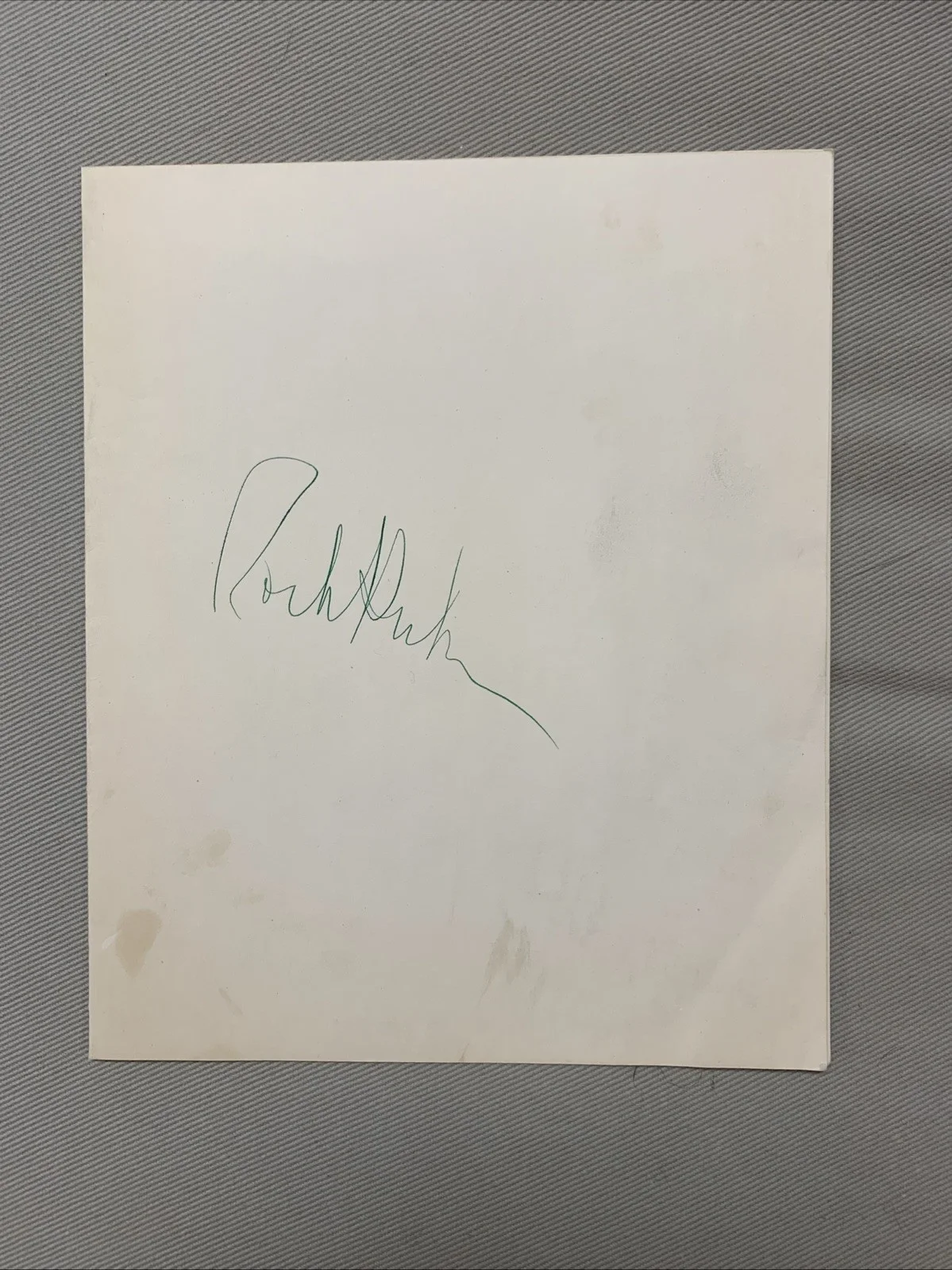 Rock Hudson — Vintage Rock Hudson Signed Dimitri Menu, image 2