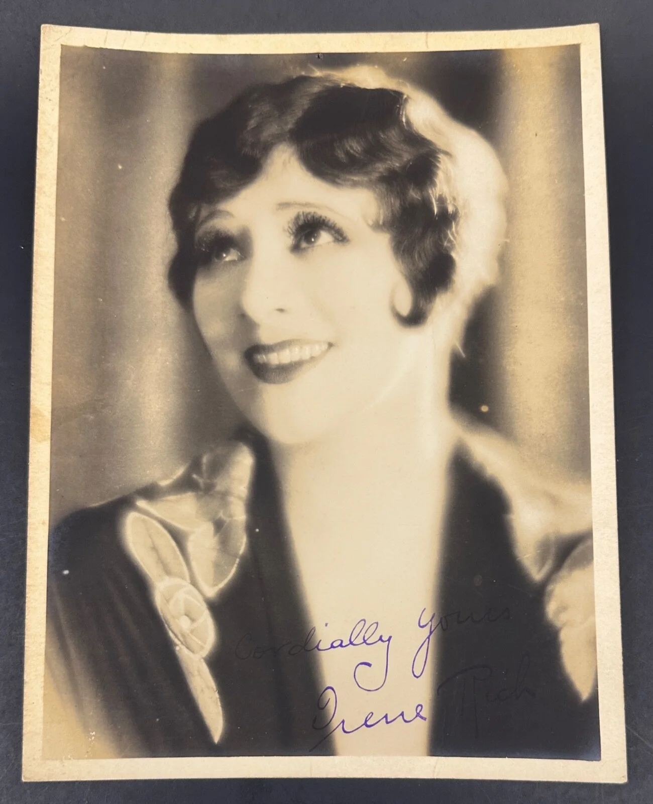 Historic Silent Film Star, Irene Rich, Hand Autographed Black & White Photo, изображение 2