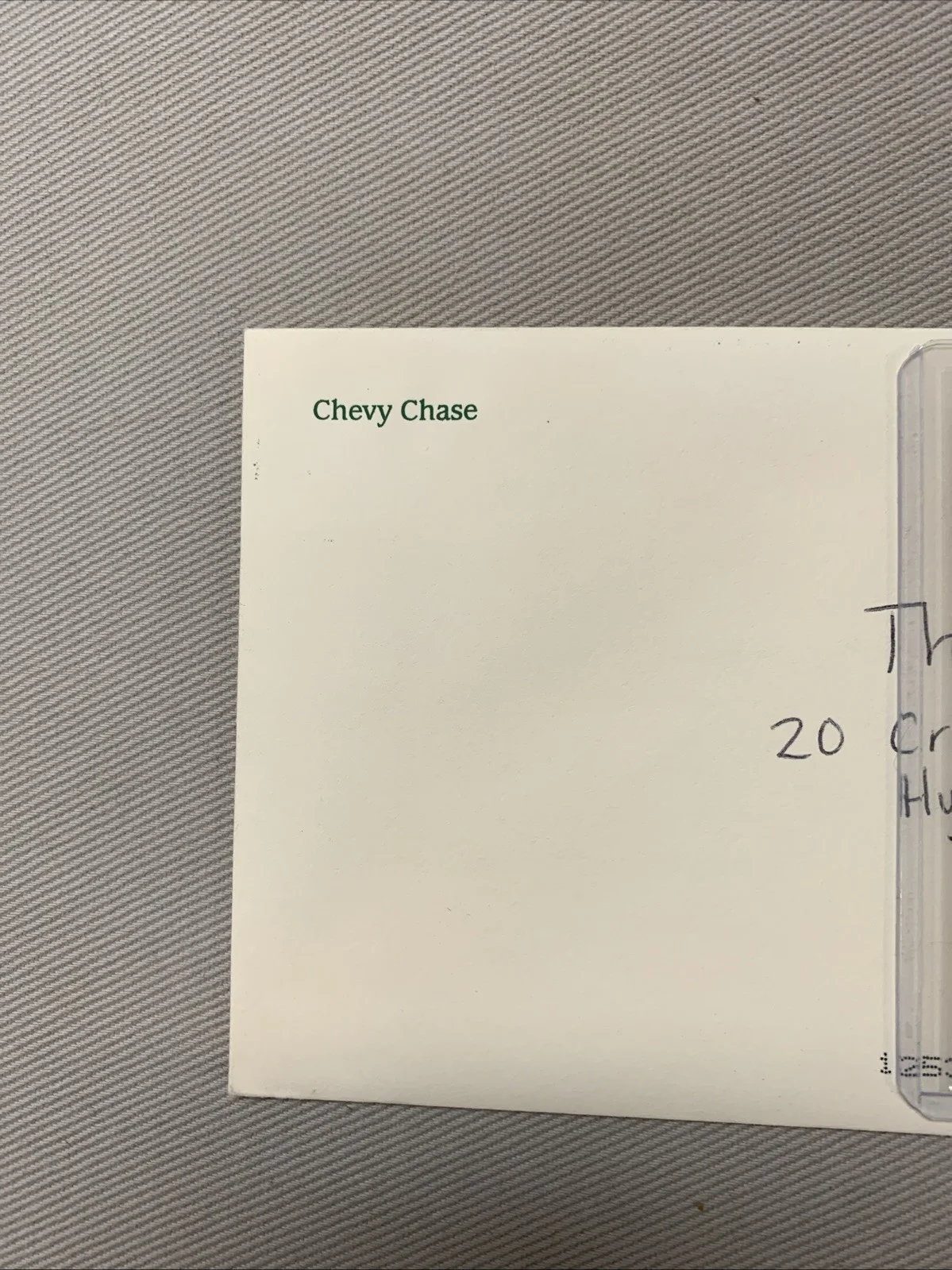 Chevy Chase Signed Photo 2.5" x 3.5", image 2