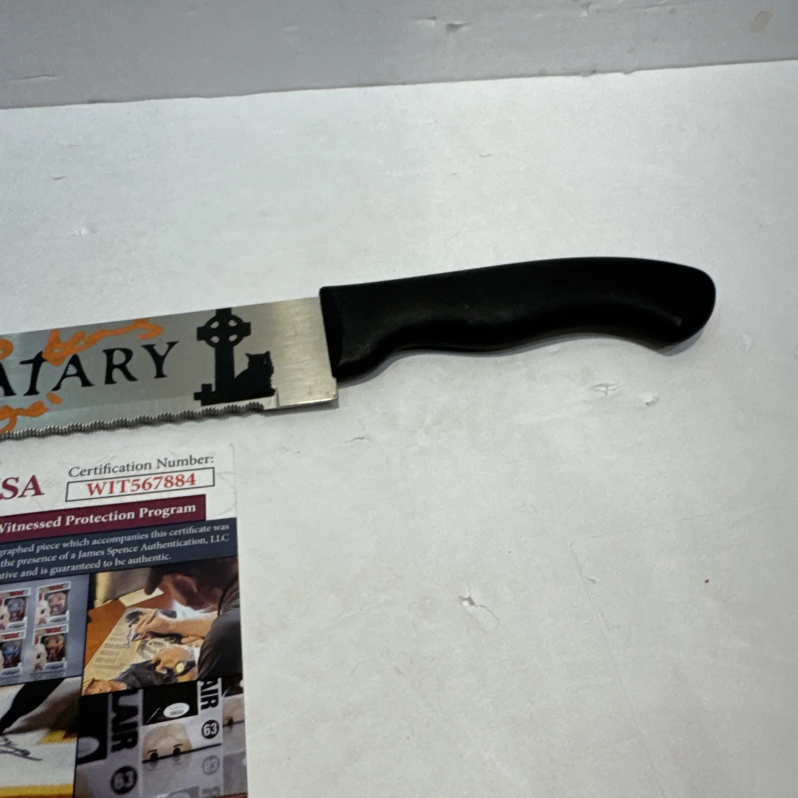 Miko Hughes Signed Pet Sematary "Gage" Knife - JSA Witnessed WIT567884, изображение 5