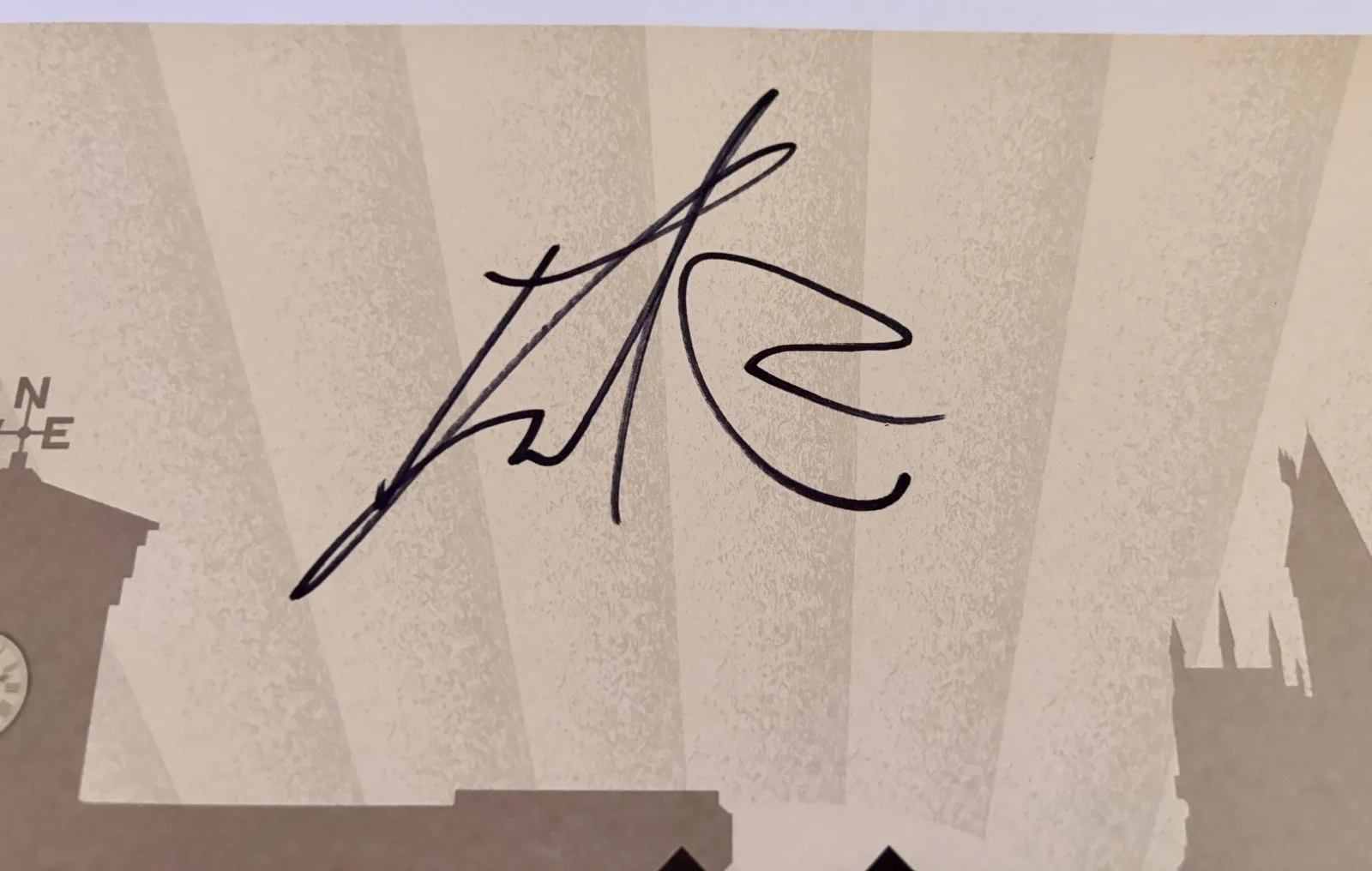 Daniel Radcliffe — L@@K! Daniel Radcliffe SIGNED Harry Potter Platform 9 3/4 11x17 Print- JSA COA, image 4