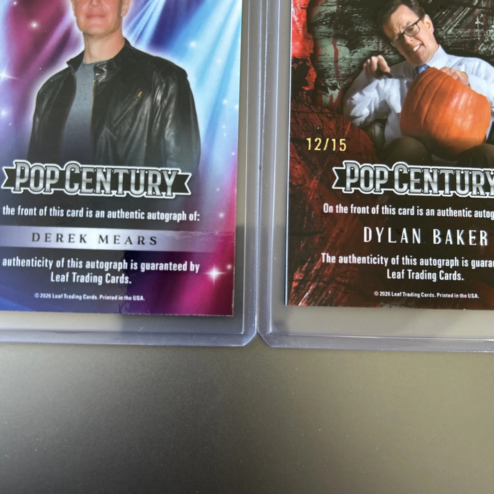 2026 Leaf Pop Century Derek Mears 25/25 + Dylan Baker 12/15 Auto Lot!, изображение 5