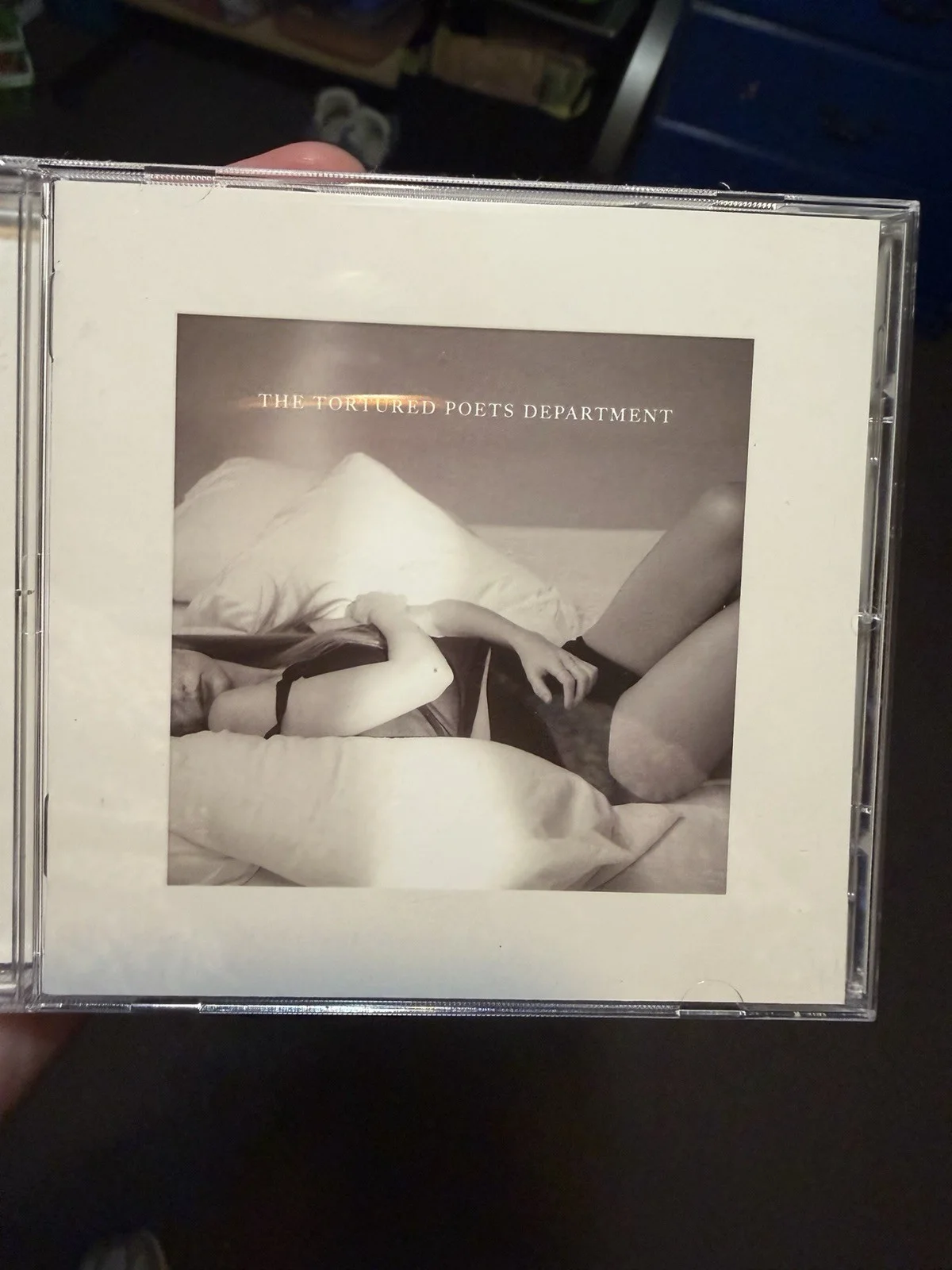 Taylor Swift Signed The Tortured Poets Department Cd Unique Heart Signature TTPD, изображение 2