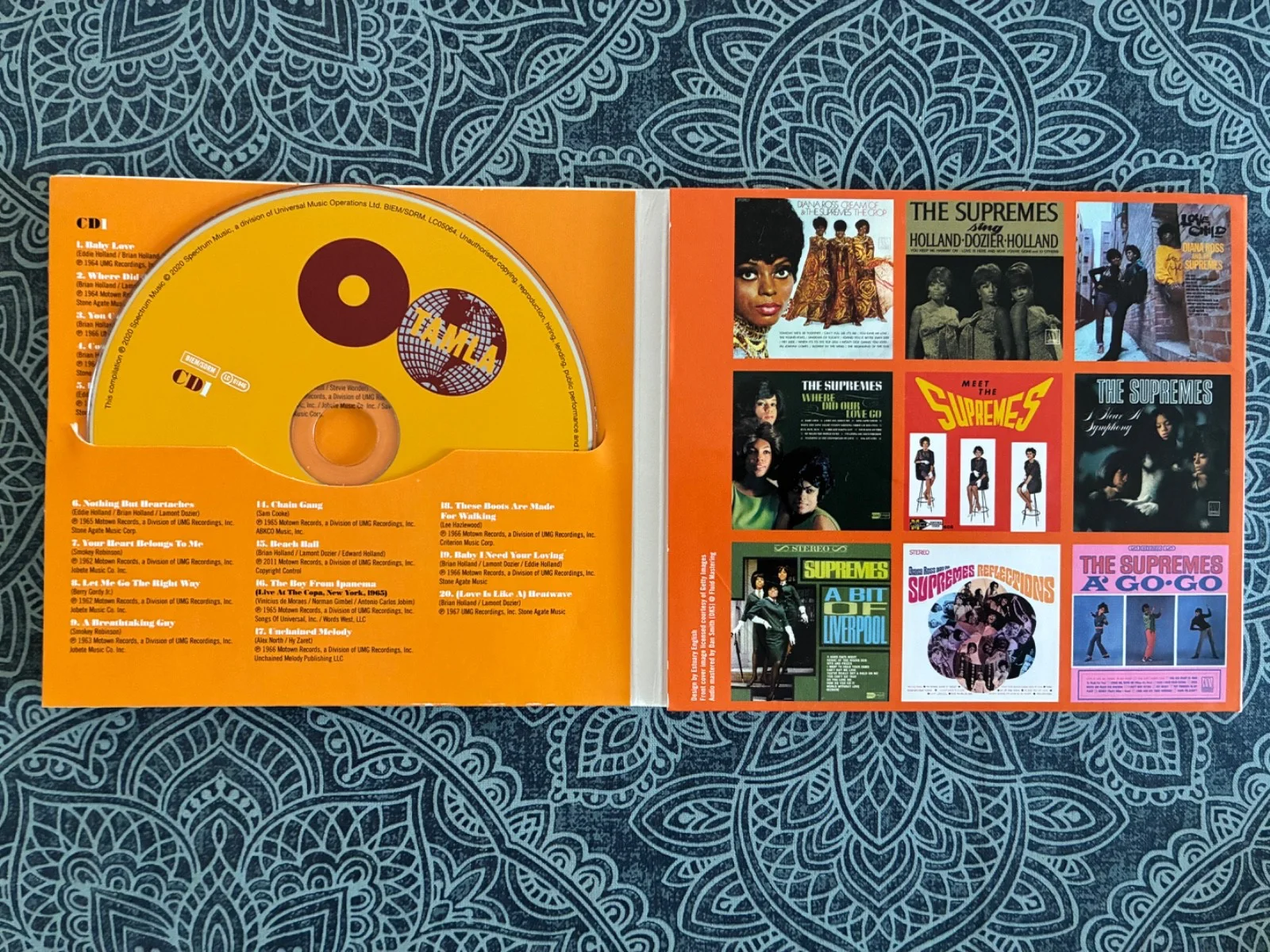 DIANA ROSS & THE SUPREMES Signed CD Box Set - 'Essential' 3-CD - Bold Signature, image 3