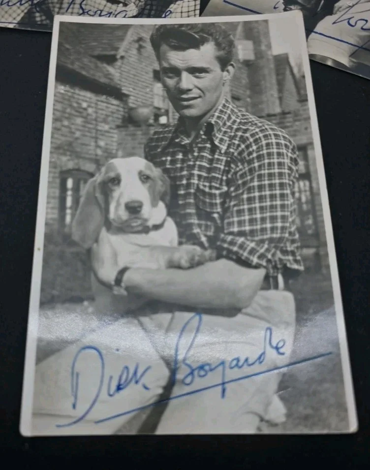 Set of 7 SIGNED / Authentic Dick Bogarde Photos English Movie Actor - MINT, изображение 2