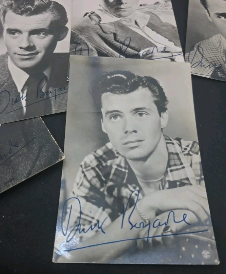 Set of 7 SIGNED / Authentic Dick Bogarde Photos English Movie Actor - MINT, изображение 3