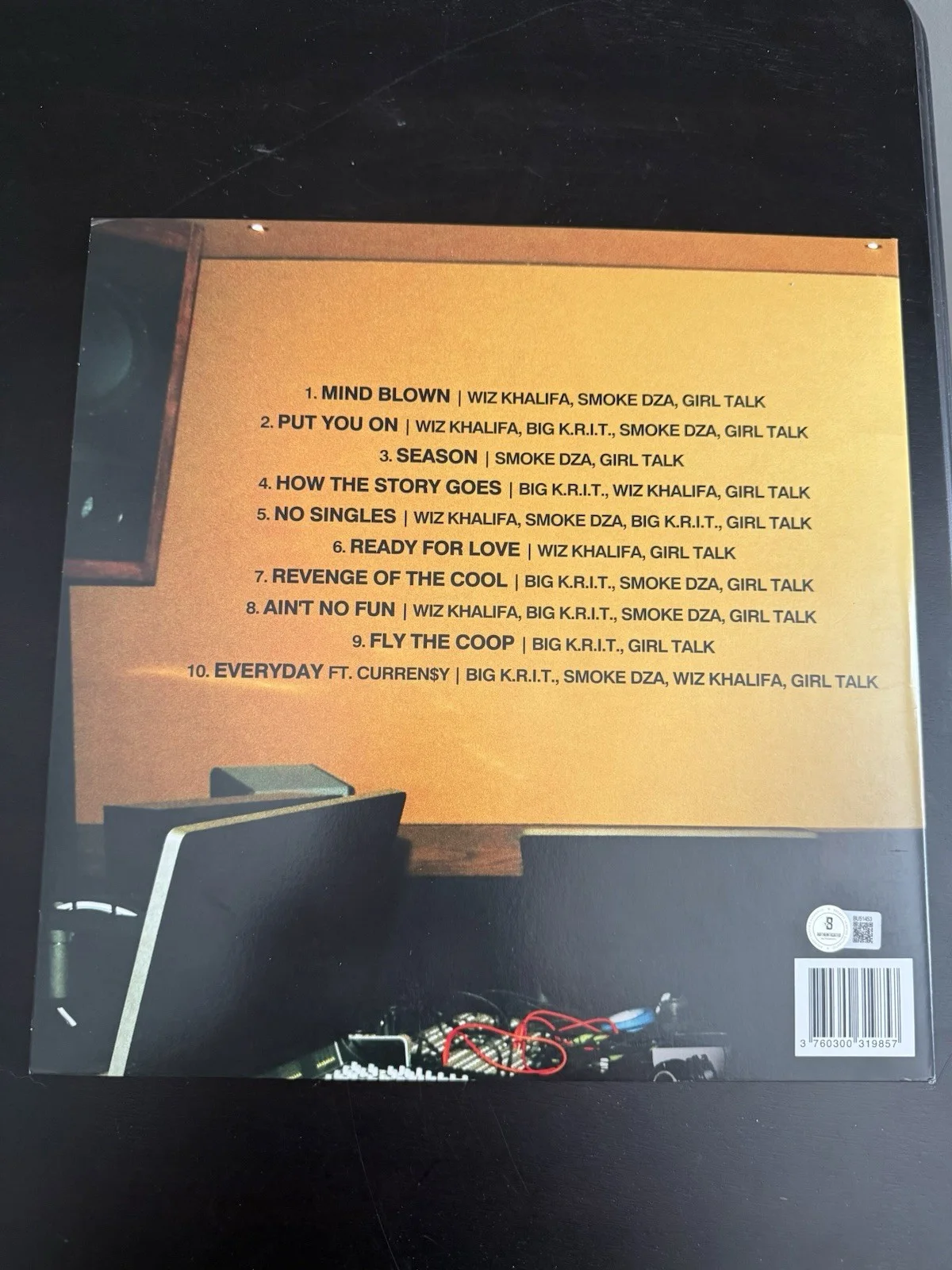 Wiz Khalifa Autograph Signed Album Vinyl Full Court Press BAS Beckett Authentic, image 3