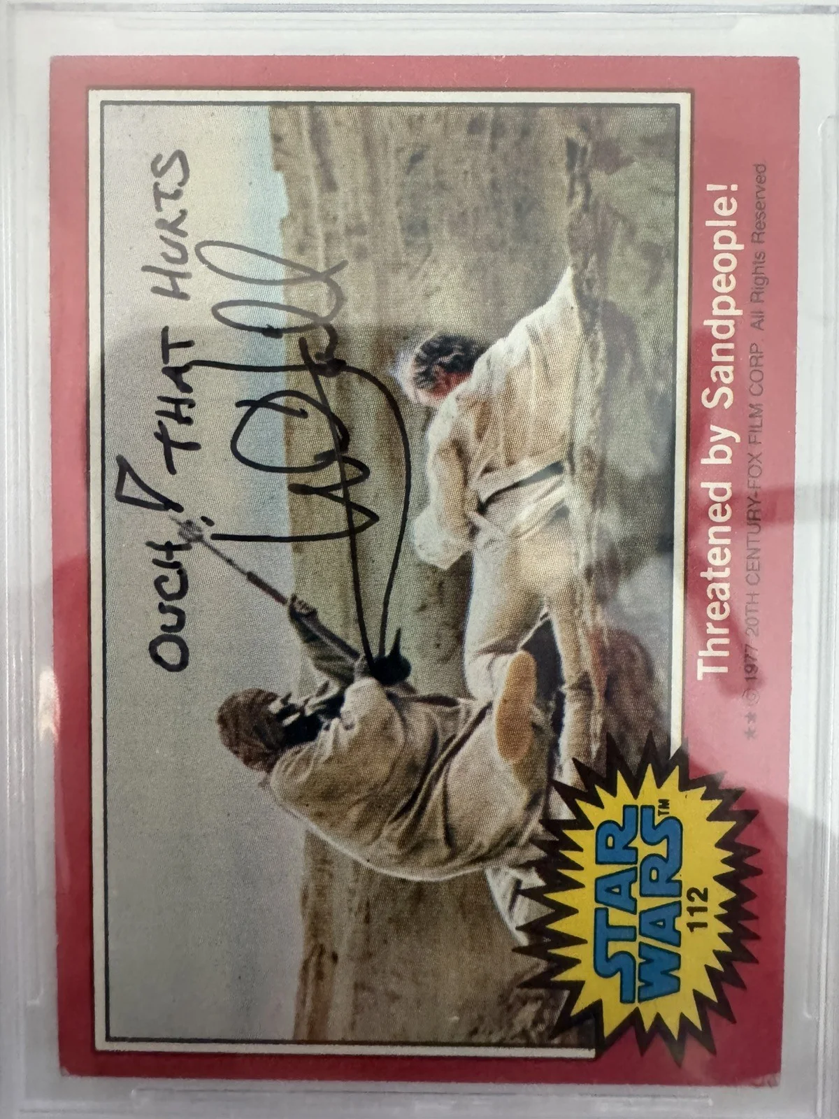 Mark Hamill — 1977 Topps Star Wars RARE Mark Hamill Signed Auto Card Beckett/DNA, изображение 4