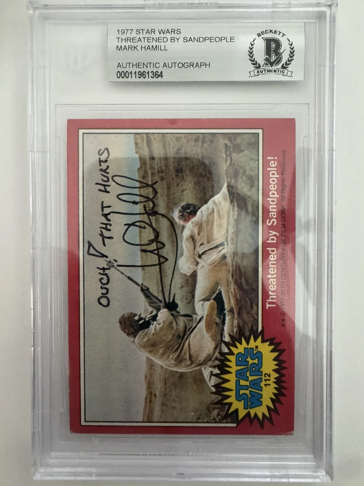 Mark Hamill — 1977 Topps Star Wars RARE Mark Hamill Signed Auto Card Beckett/DNA, изображение 5