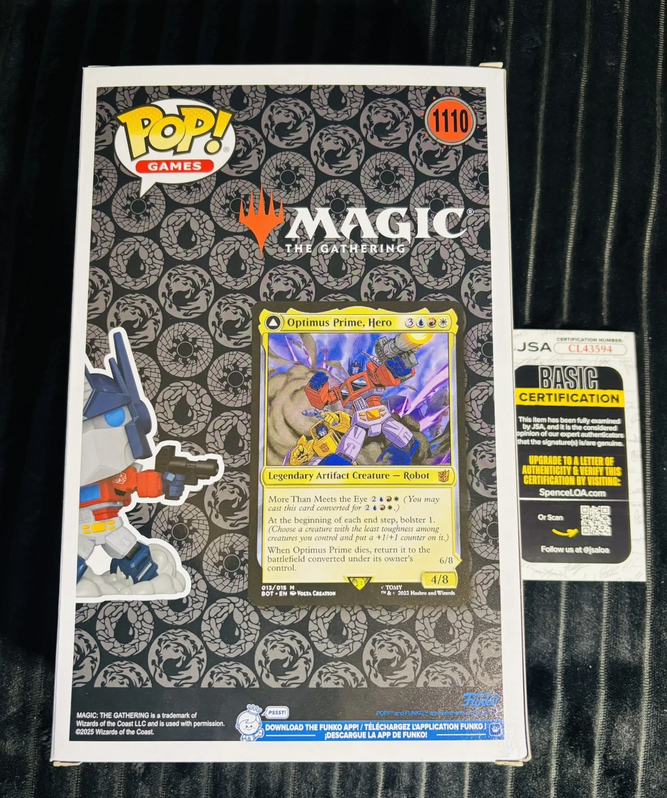 mark wahlberg — Mark Wahlberg Signed Transformers Funko Pop JSA COA Auto Optimus Prime Jumbo TED, изображение 4