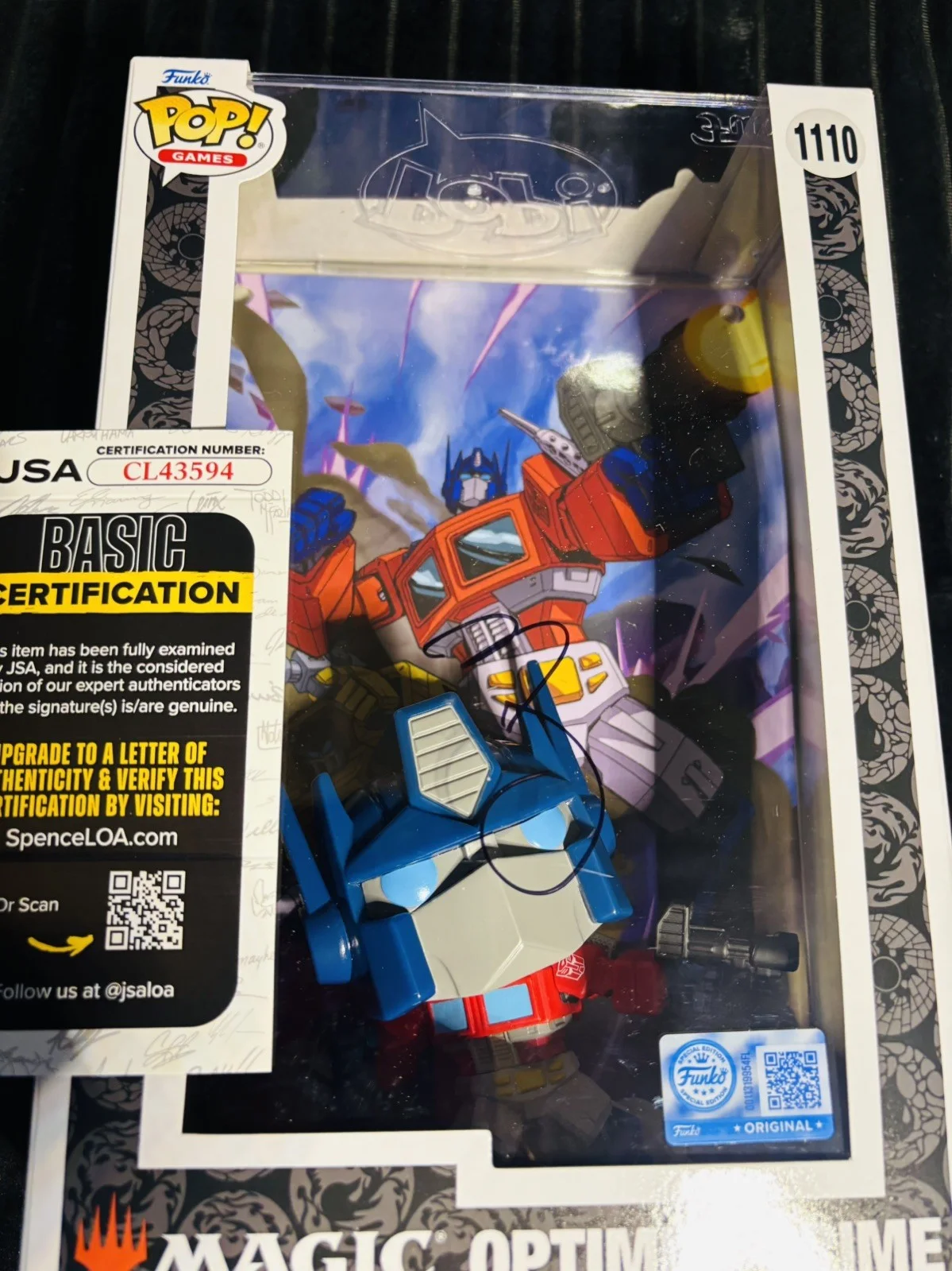 mark wahlberg — Mark Wahlberg Signed Transformers Funko Pop JSA COA Auto Optimus Prime Jumbo TED, изображение 5