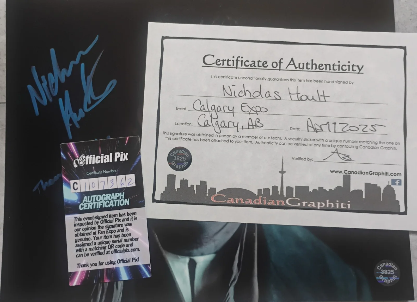 Nicholas Hoult Hand Signed Autograph 8x10 Photo OPix COA Nosferatu NO US TARIFFS, изображение 4