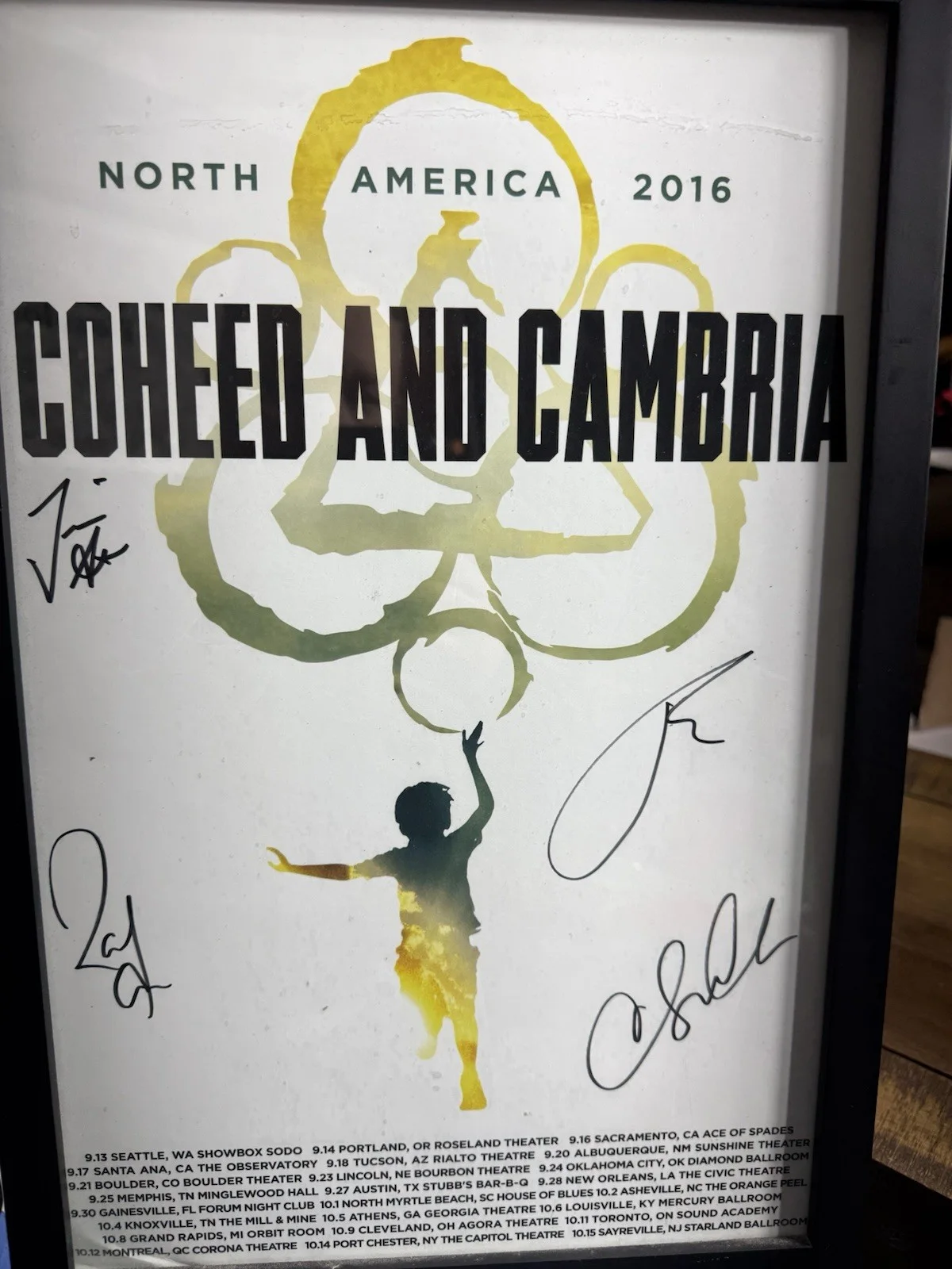 Coheed And Cambria Autographed Tour Poster, image 2