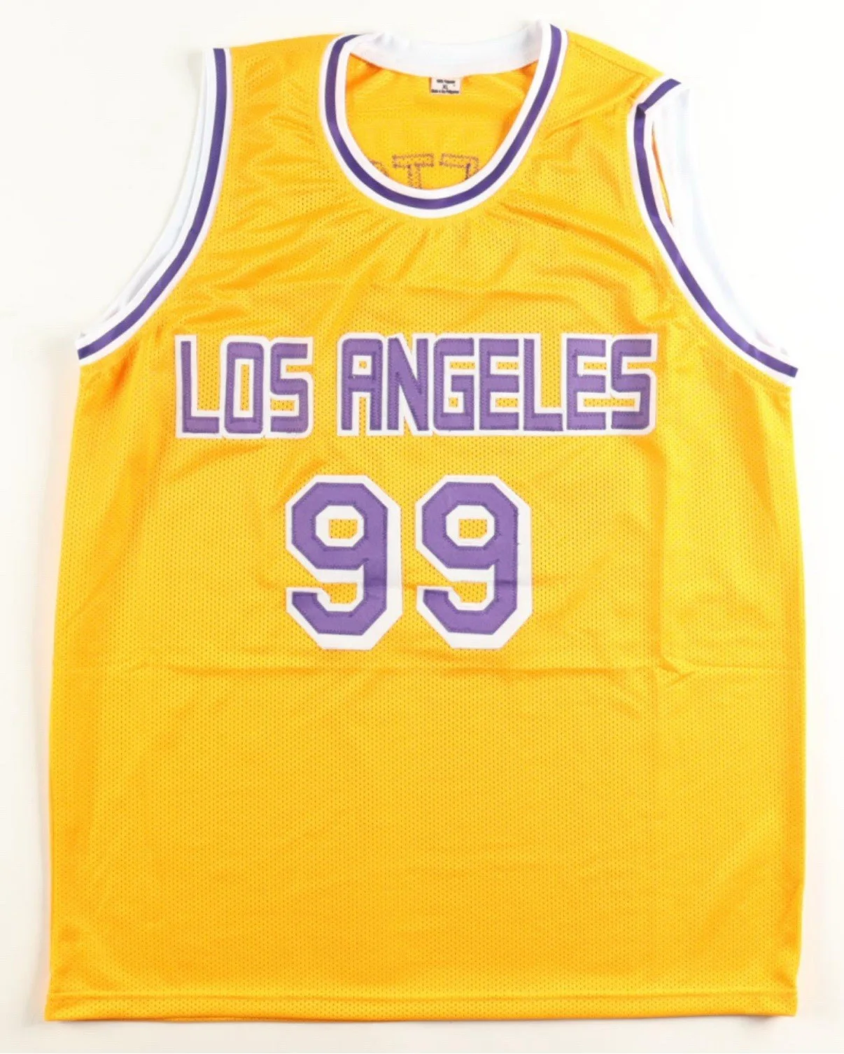 Chevy Chase — Chevy Chase signed L.A. Lakers basketball jersey. Beckett Certified, image 3