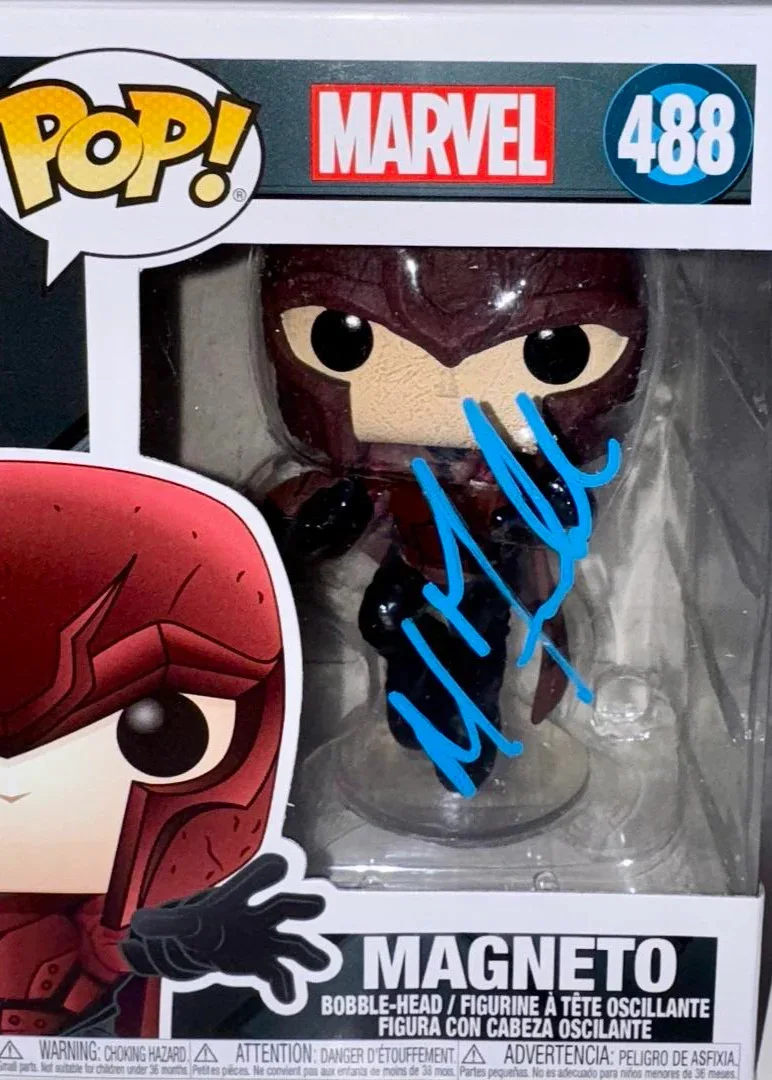 Michael Fassbender — Michael Fassbender Signed Funko Pop #488 "Magneto" (X-Men) - Beckett COA