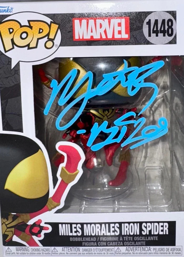 Nadji Jeter — Nadji Jeter Signed Funko #1448"Miles Morales"(Spider-Man)-OC Celebrity Marketing