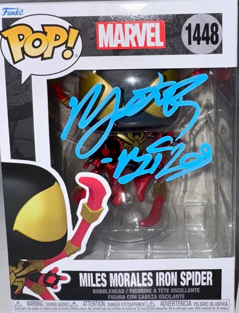 Nadji Jeter — Nadji Jeter Signed Funko #1448"Miles Morales"(Spider-Man)-OC Celebrity Marketing, изображение 2