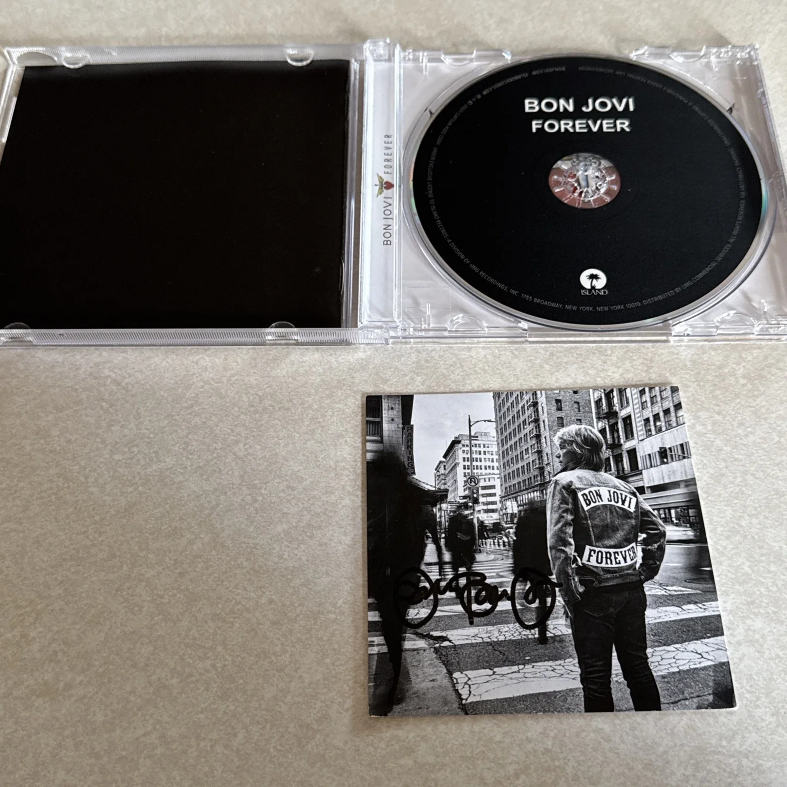 Jon Bon Jovi Forever CD Signed Auto Autographed Insert, image 3