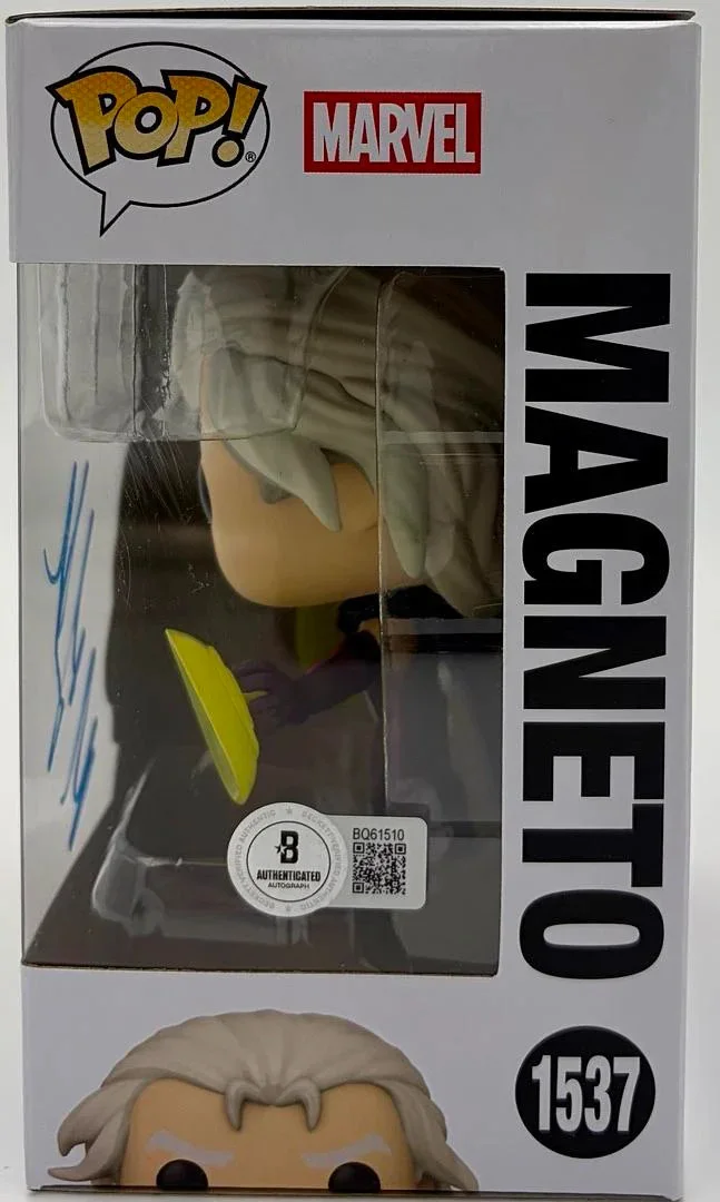 Michael Fassbender — Michael Fassbender Signed Funko Pop #1537 "Magneto" (X-Men) - Beckett COA, image 3
