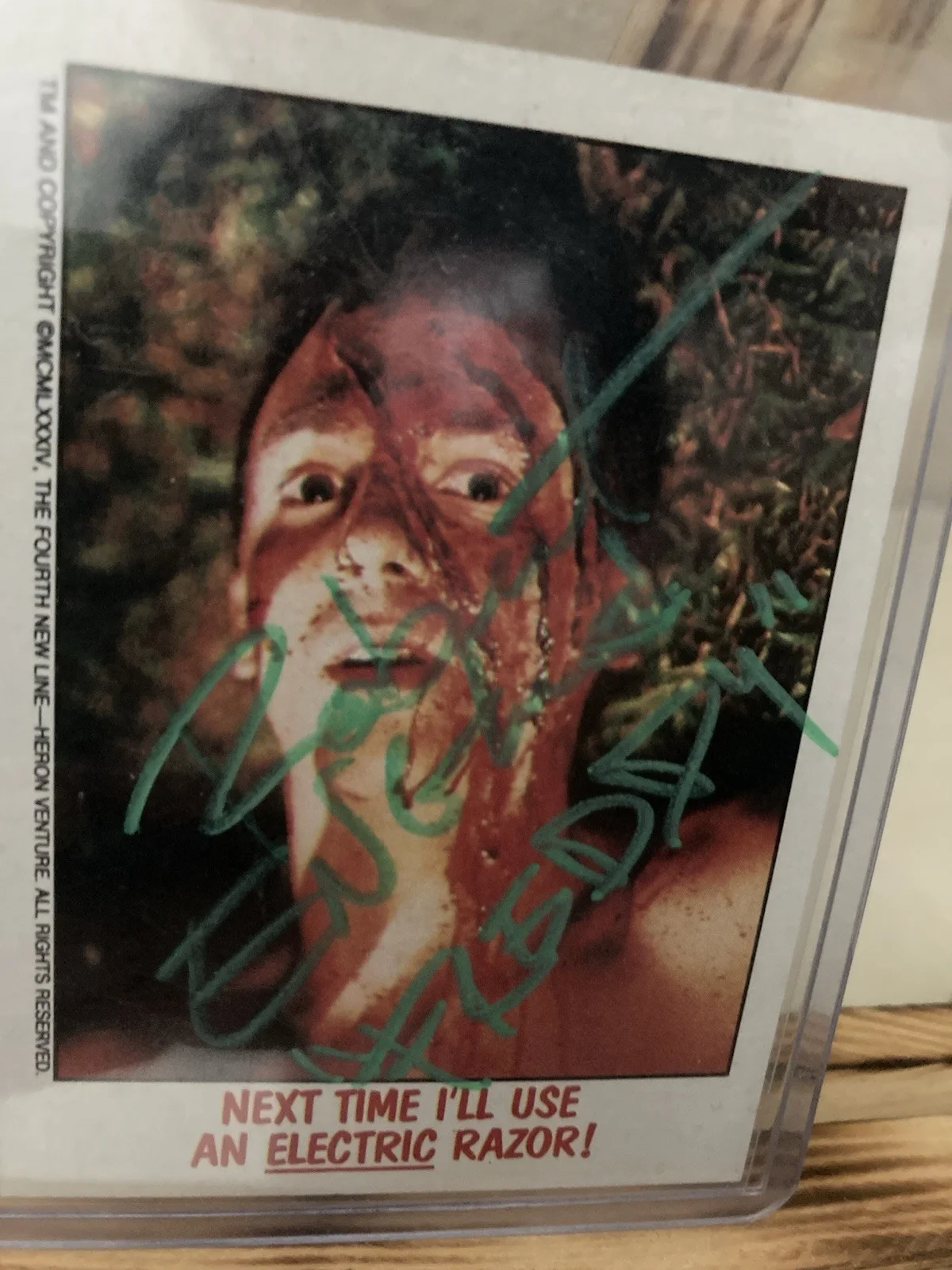 Signed Robert Englund “Freddy” On Card Auto 1986 A Nightmare On Elm Street Card, изображение 2