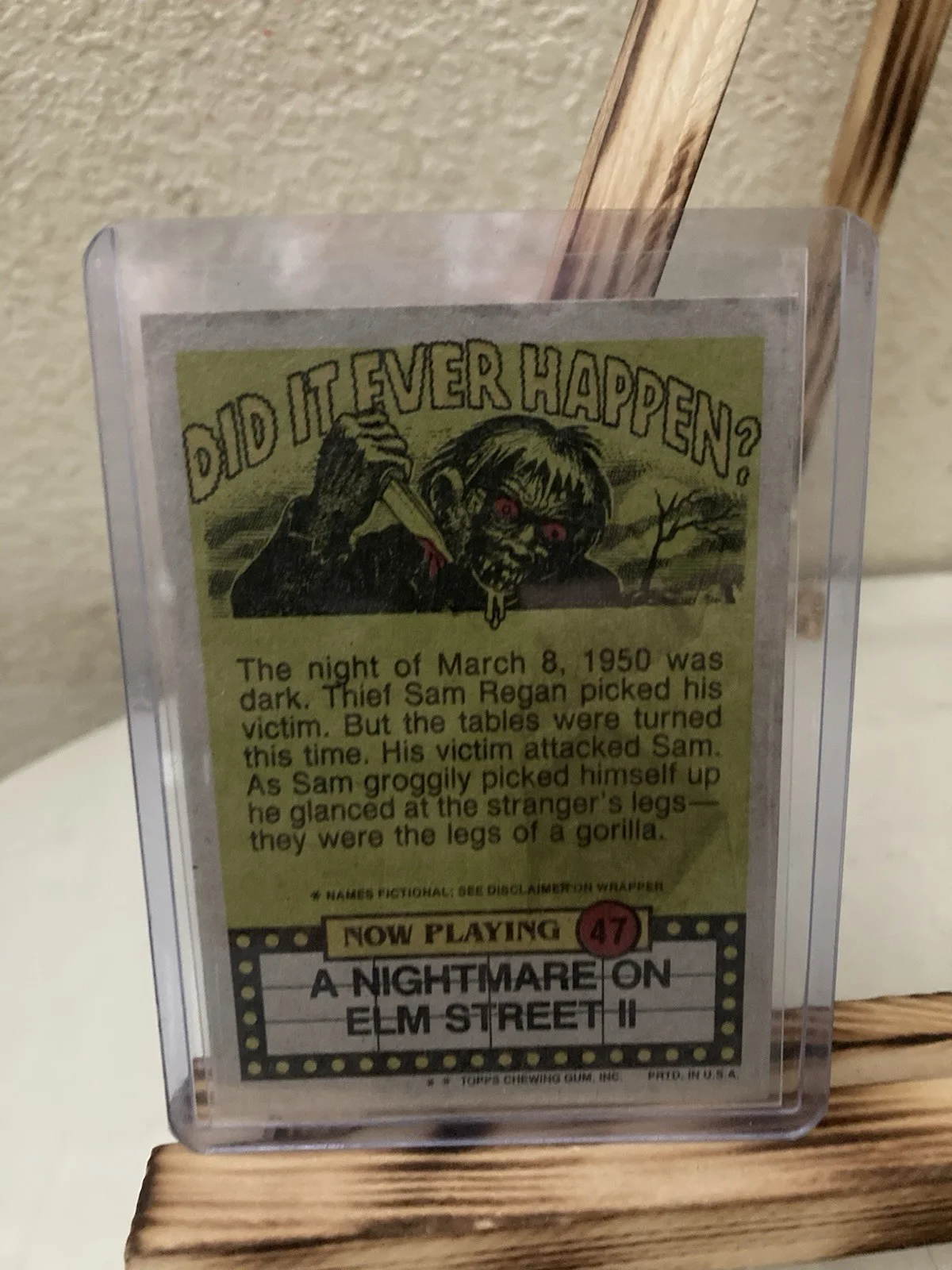 Signed Robert Englund “Freddy” On Card Auto 1986 A Nightmare On Elm Street Card, изображение 5