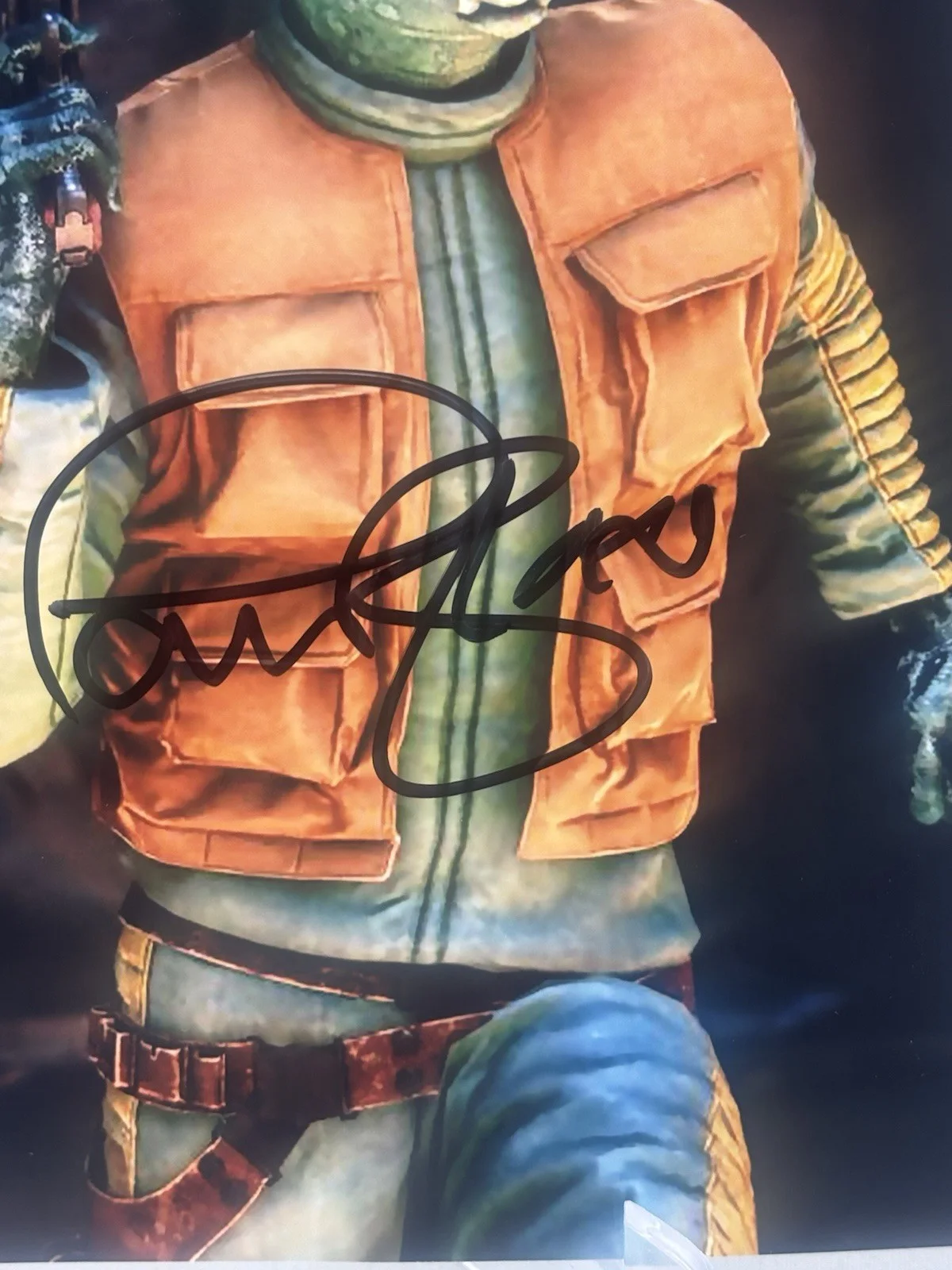 Paul Blake Signed Star Wars Greedo 8x10 Photo Pristine Authenticated 😎😎😎😎, image 2