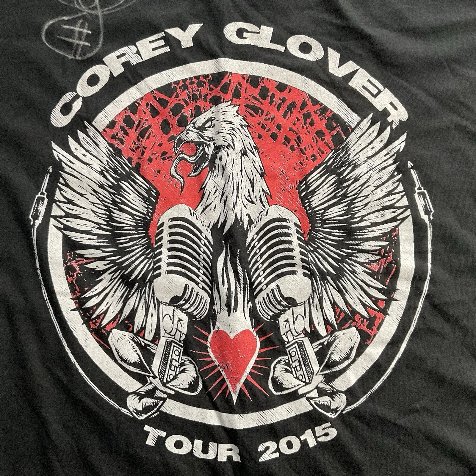 COREY GLOVER Living Colour 2015 SIGNED Tour Shirt, image 3