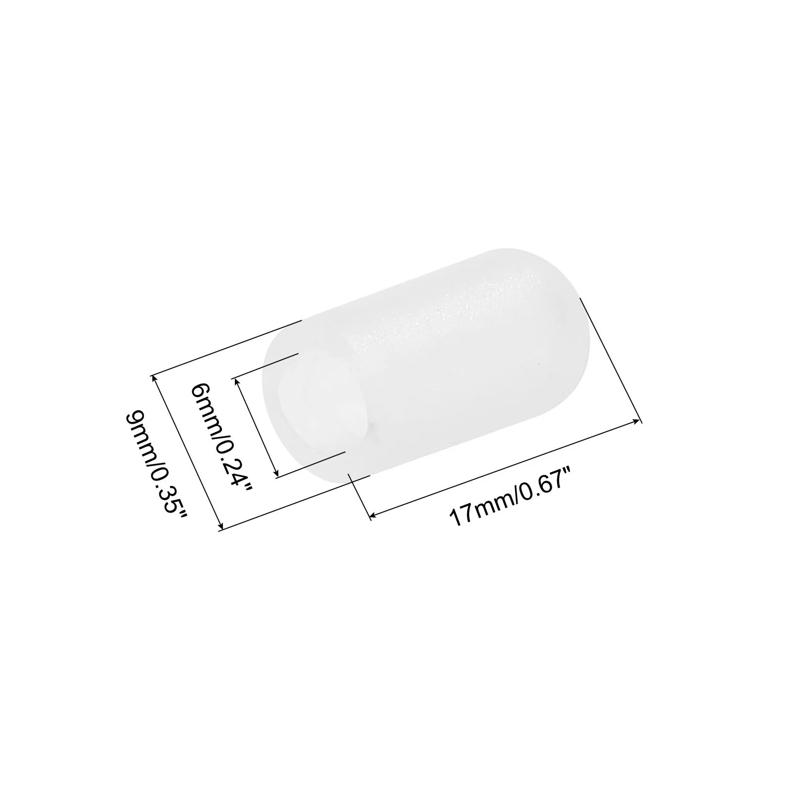 Drum Mute Drumstick Silent Tip Drum Dampener Practice Percussion White 10pcs, image 2