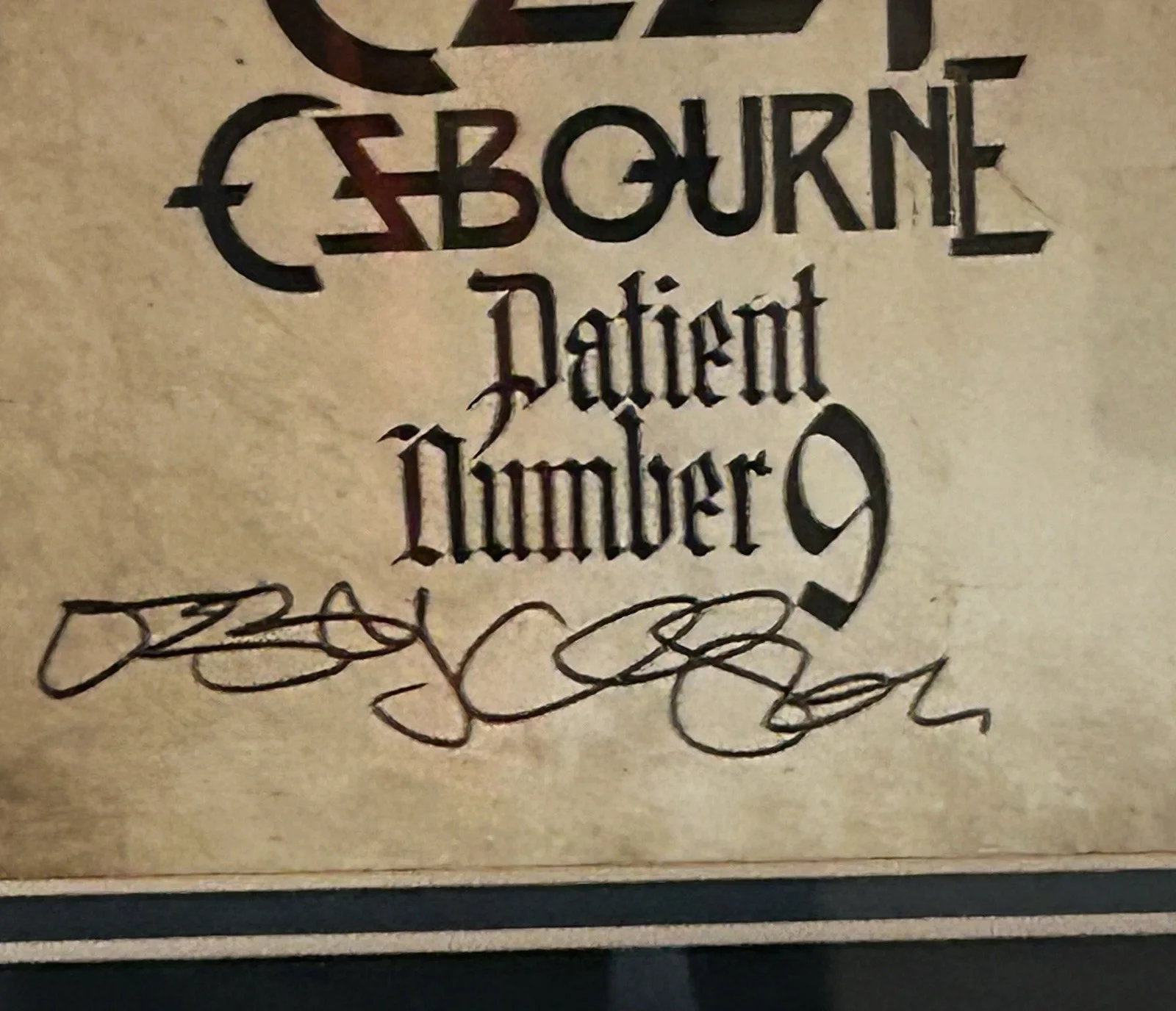 Ozzy Osbourne Signed CD Framed Autographed Black Sabbath, image 3