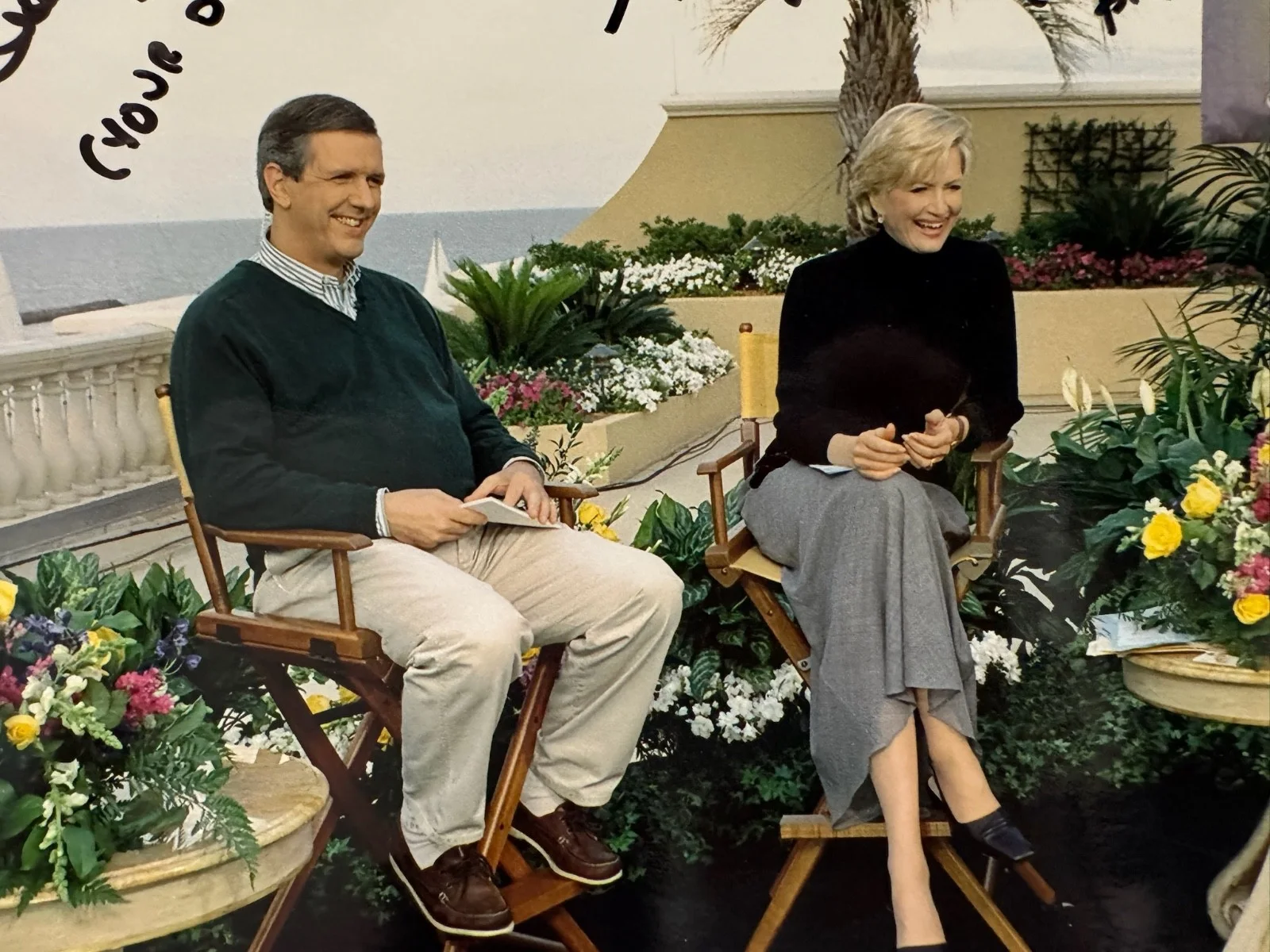 Signed Charlie Gibson Diane Sawyer Good Morning America Photo ABC TV Autograph, изображение 2