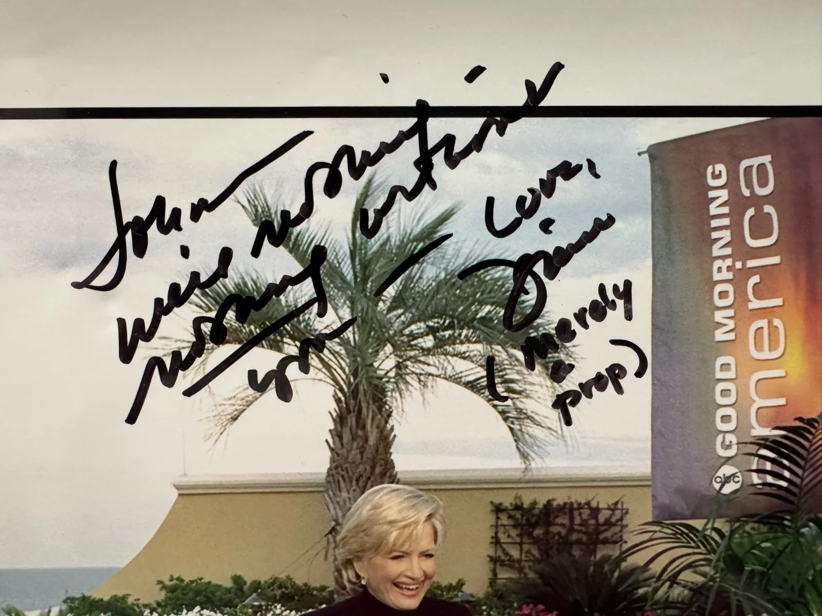 Signed Charlie Gibson Diane Sawyer Good Morning America Photo ABC TV Autograph, изображение 4