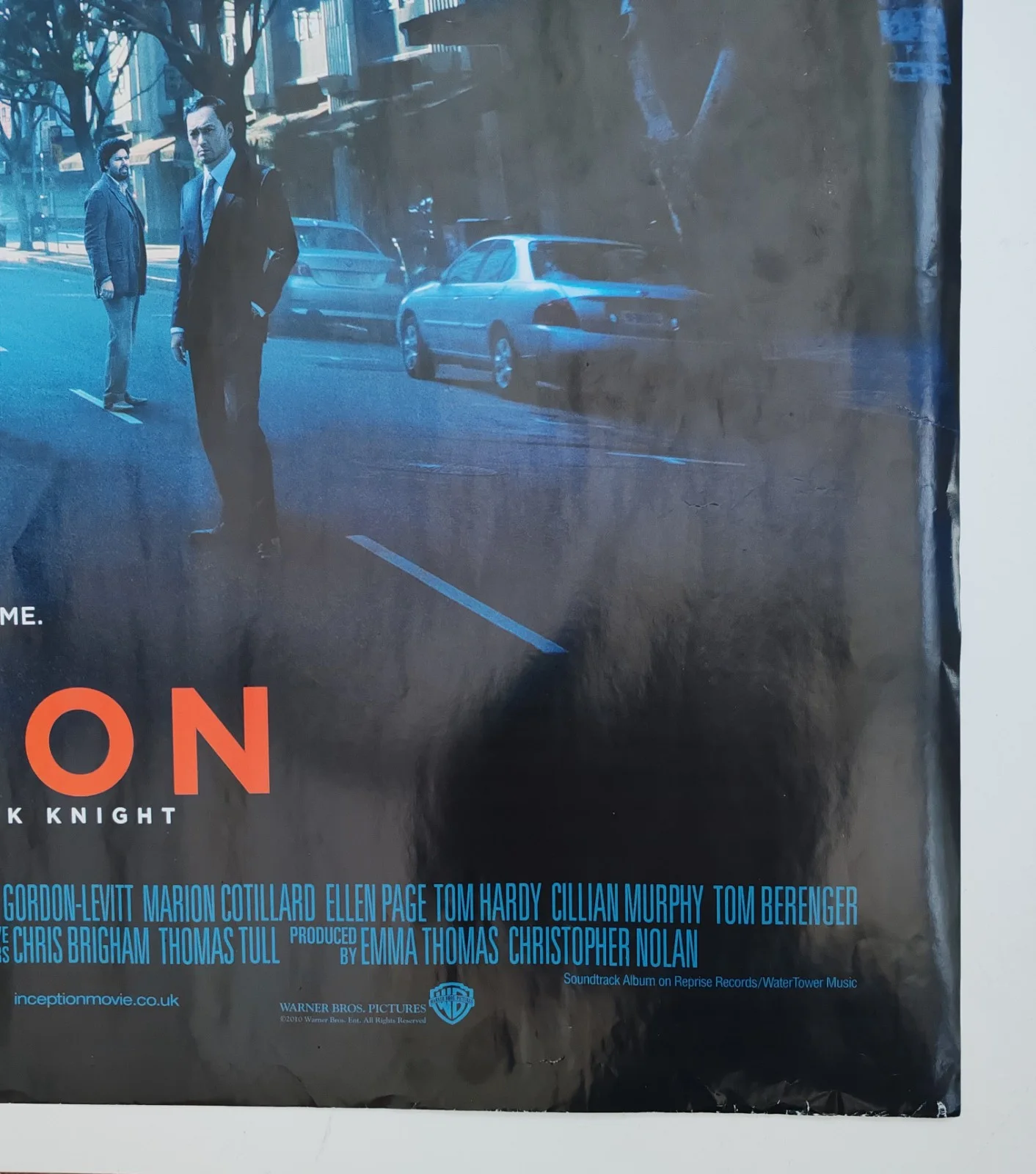 Inception UK Quad film Poster. Matt Damon 2010 very good cindition, изображение 2