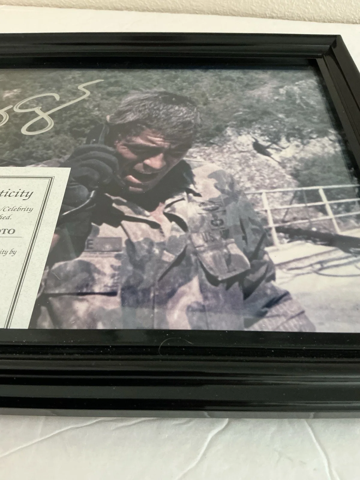 George Clooney — George Clooney Autographed Framed 8x10 Military The Peacemaker 1997 COA Vintage