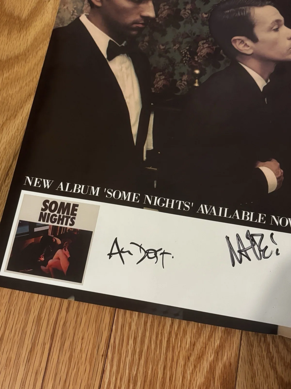 RARE 2012 Autographed FUN. “Some Nights” Band Poster, image 2