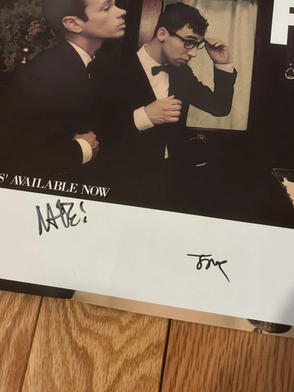 RARE 2012 Autographed FUN. “Some Nights” Band Poster, image 3
