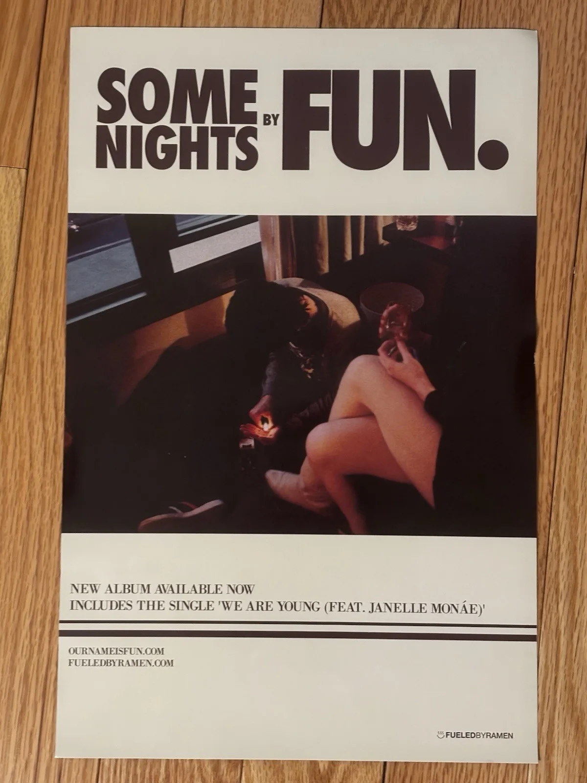 RARE 2012 Autographed FUN. “Some Nights” Band Poster, image 4