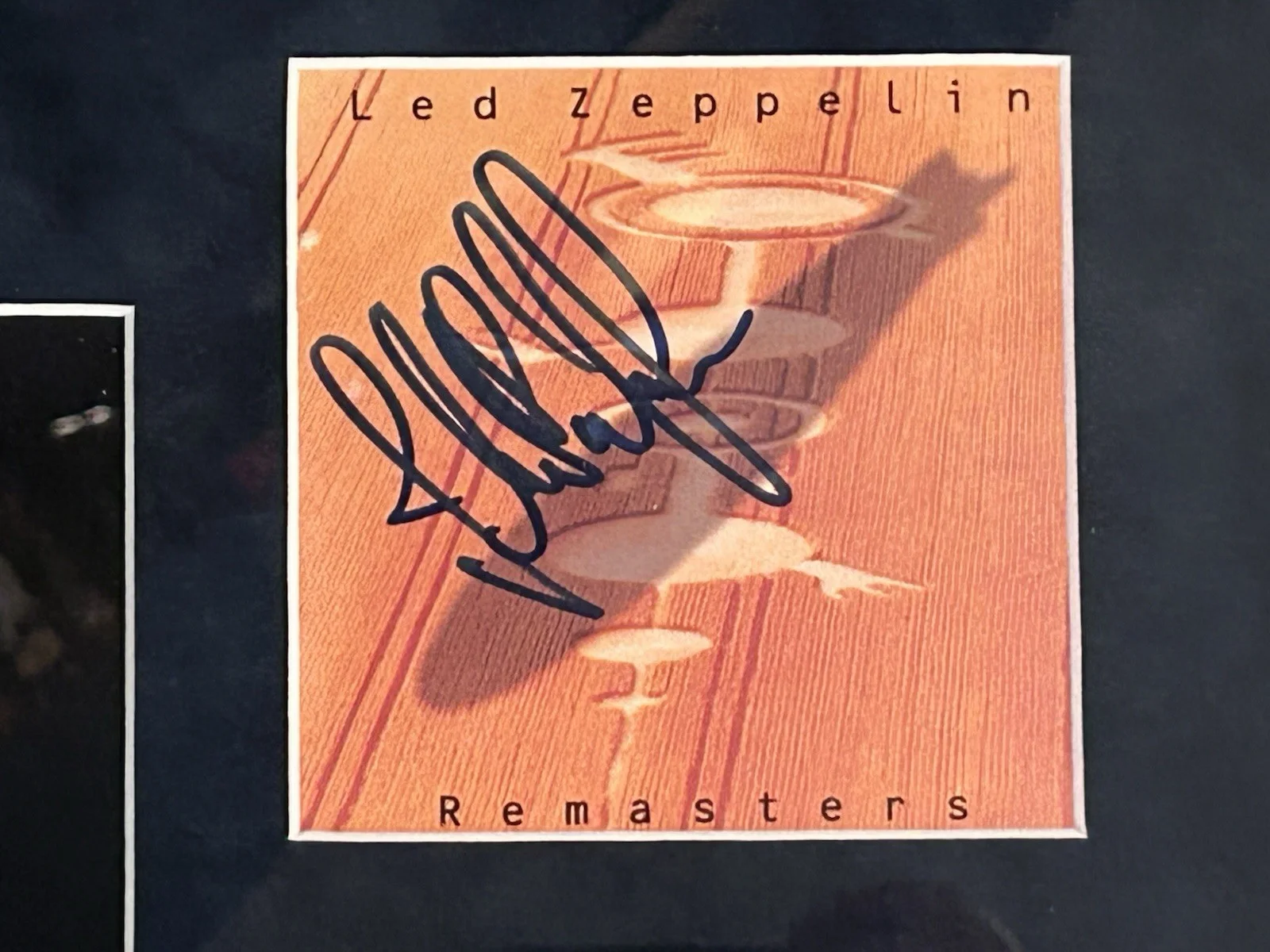 John Paul Jones Signed Led Zeppelin Autographed CD Framed 21x23, image 2