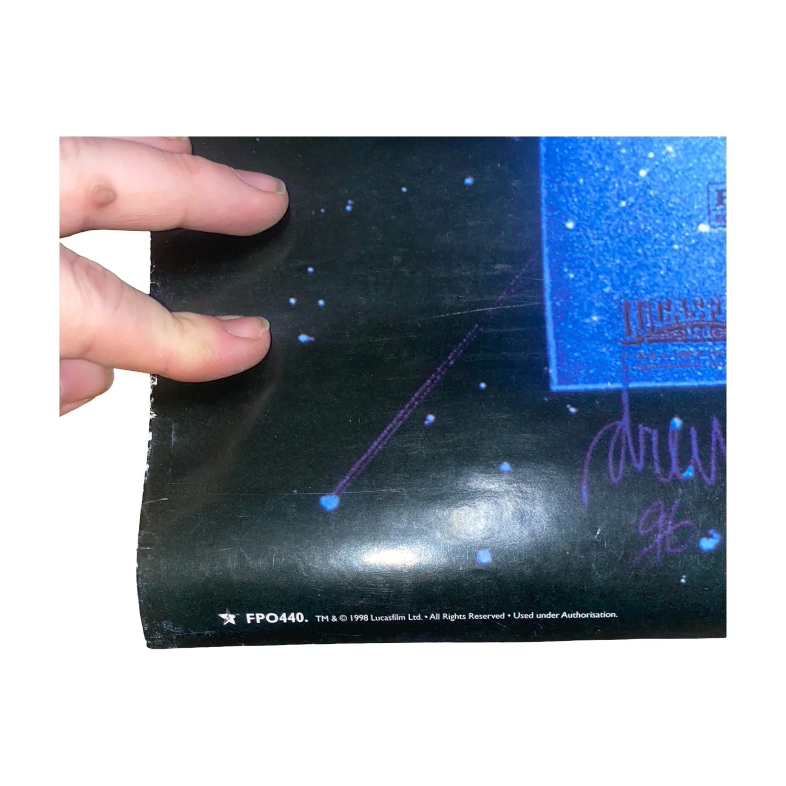 Star Wars The Empire Strikes Back 1998 UK Cinema Poster 640mm Wide Original c.A1, изображение 3