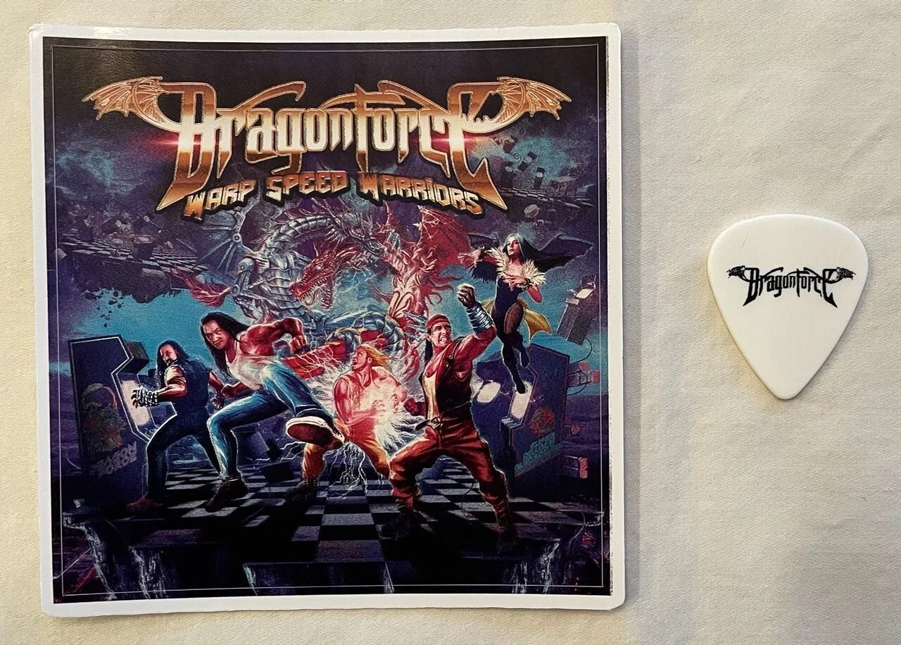Dragonforce - 8x10 Picture + 5 Individual Band Pics (All Signed) + Pick & More, image 3