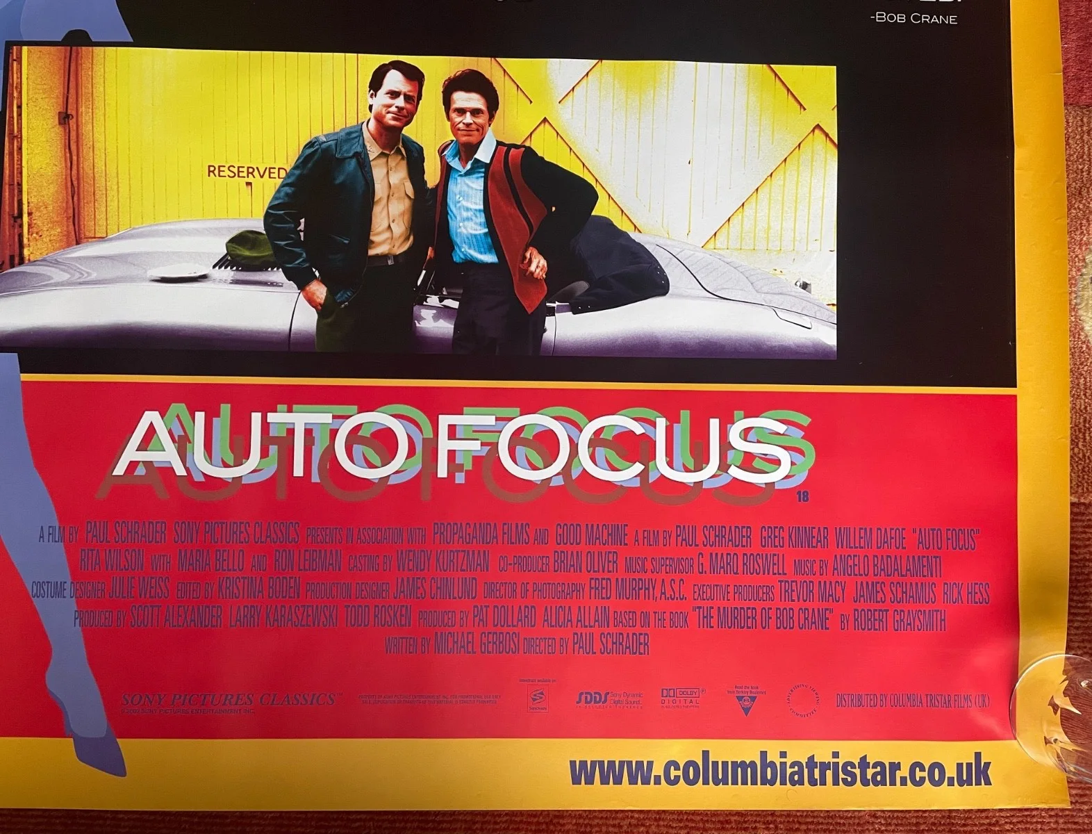 AUTOFOCUS (2002) Original UK Quad Movie Poster Willem Dafoe, Greg Kinnear, изображение 5