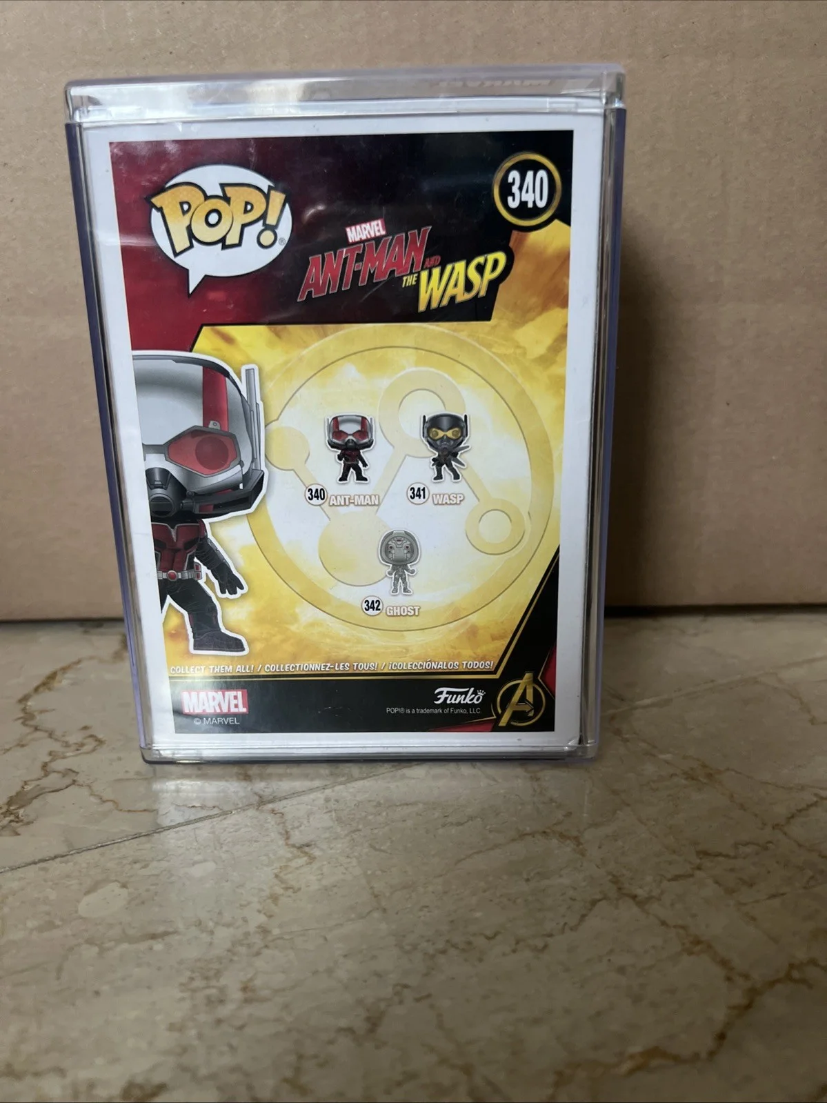 SIGNED BY PAUL RUDD Funko Pop! Ant-Man / Wasp Ant-Man No Helmet (Chase) #340, image 2