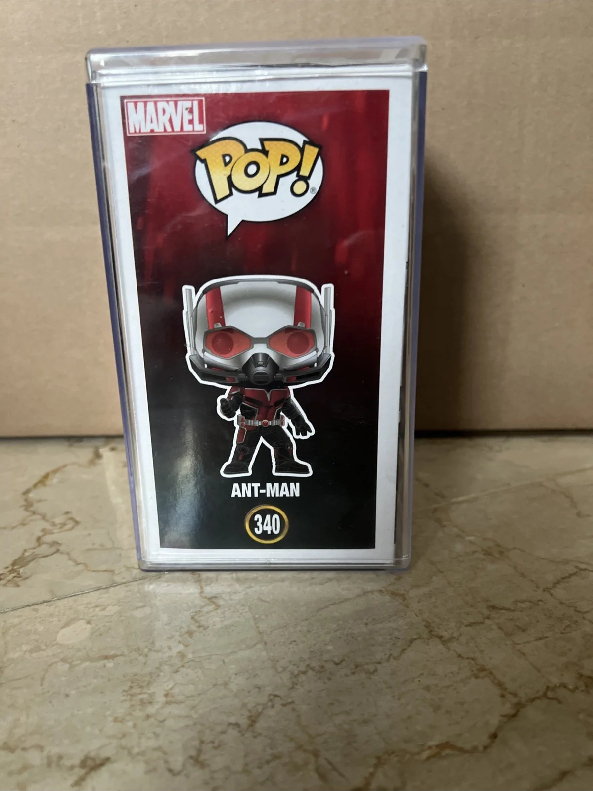 SIGNED BY PAUL RUDD Funko Pop! Ant-Man / Wasp Ant-Man No Helmet (Chase) #340, image 3