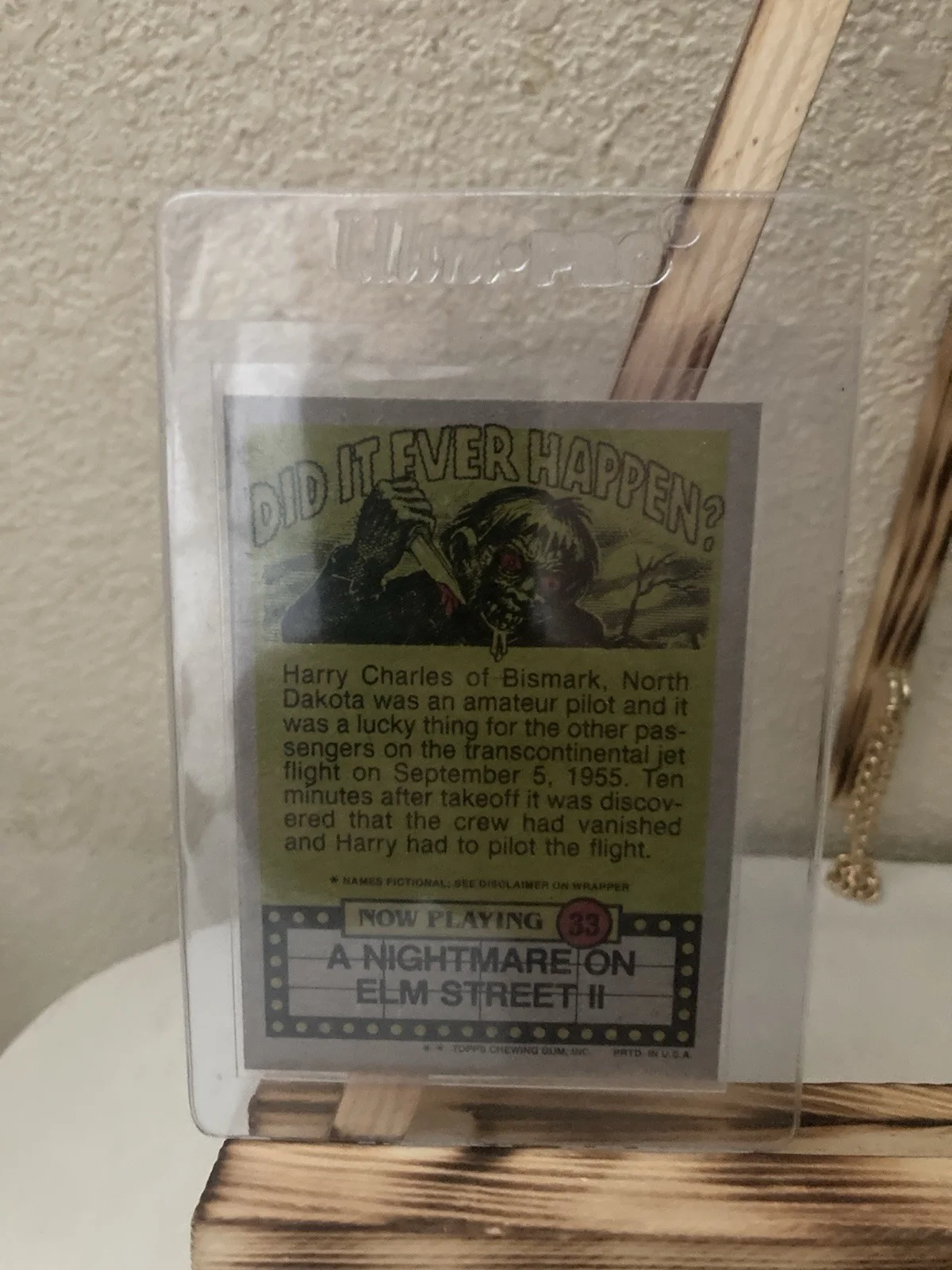 Rare Robert Englund “Freddy” Signed On Card Auto 1986 A Nightmare On Elm street, изображение 3