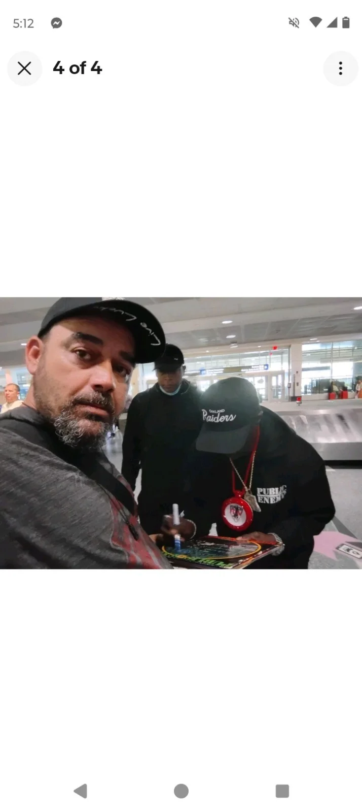 FLAVOR FLAV PUBLIC ENEMY SIGNED VINTAGE ORIGINAL HE GOT GAME VINYL ALBUM PROOF, изображение 3