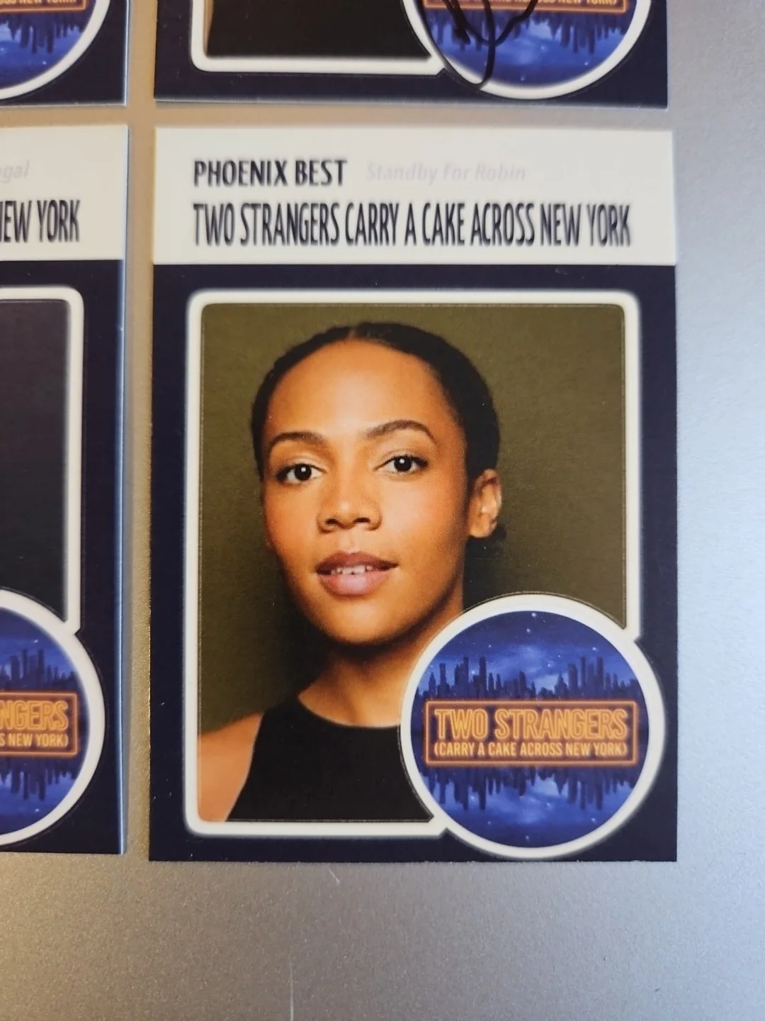 Sam Tutty, Christiani Pitts — Two Strangers Carry A Cake Across New York Signed Custom Cards 4 Cards- 2 Signed, image 5