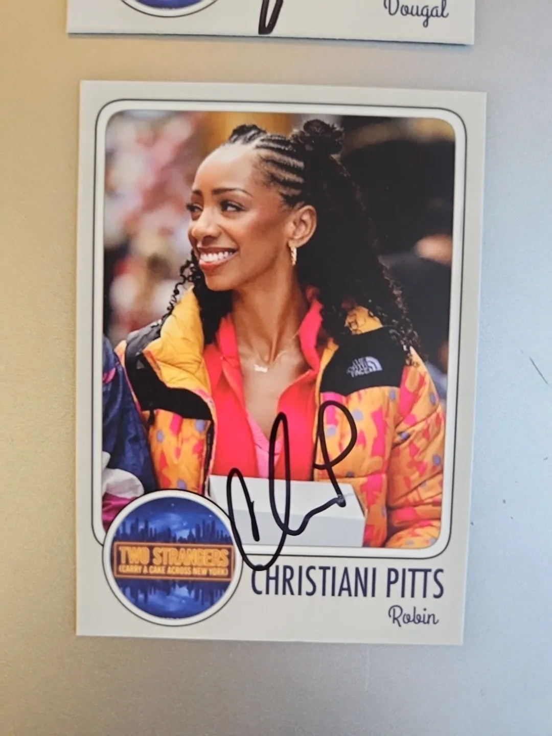 Sam Tutty, Christiani Pitts — Two Strangers Carry A Cake Across New York Signed Custom Cards - 2 Signed Cards, изображение 3